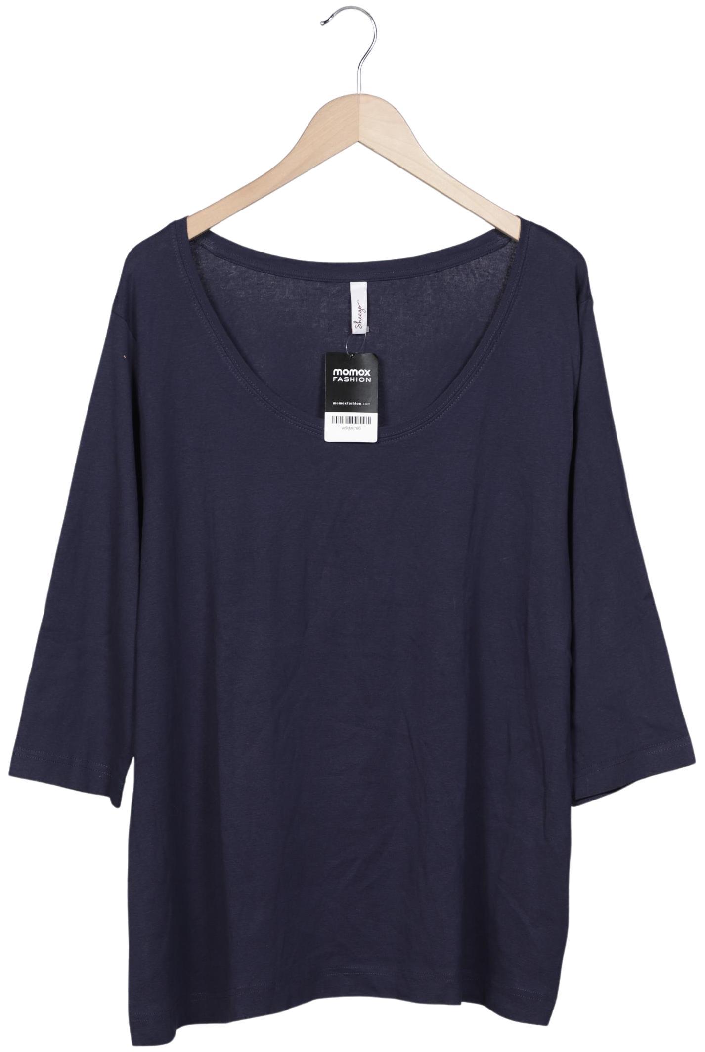 

sheego Damen T-Shirt, marineblau, Gr. 52