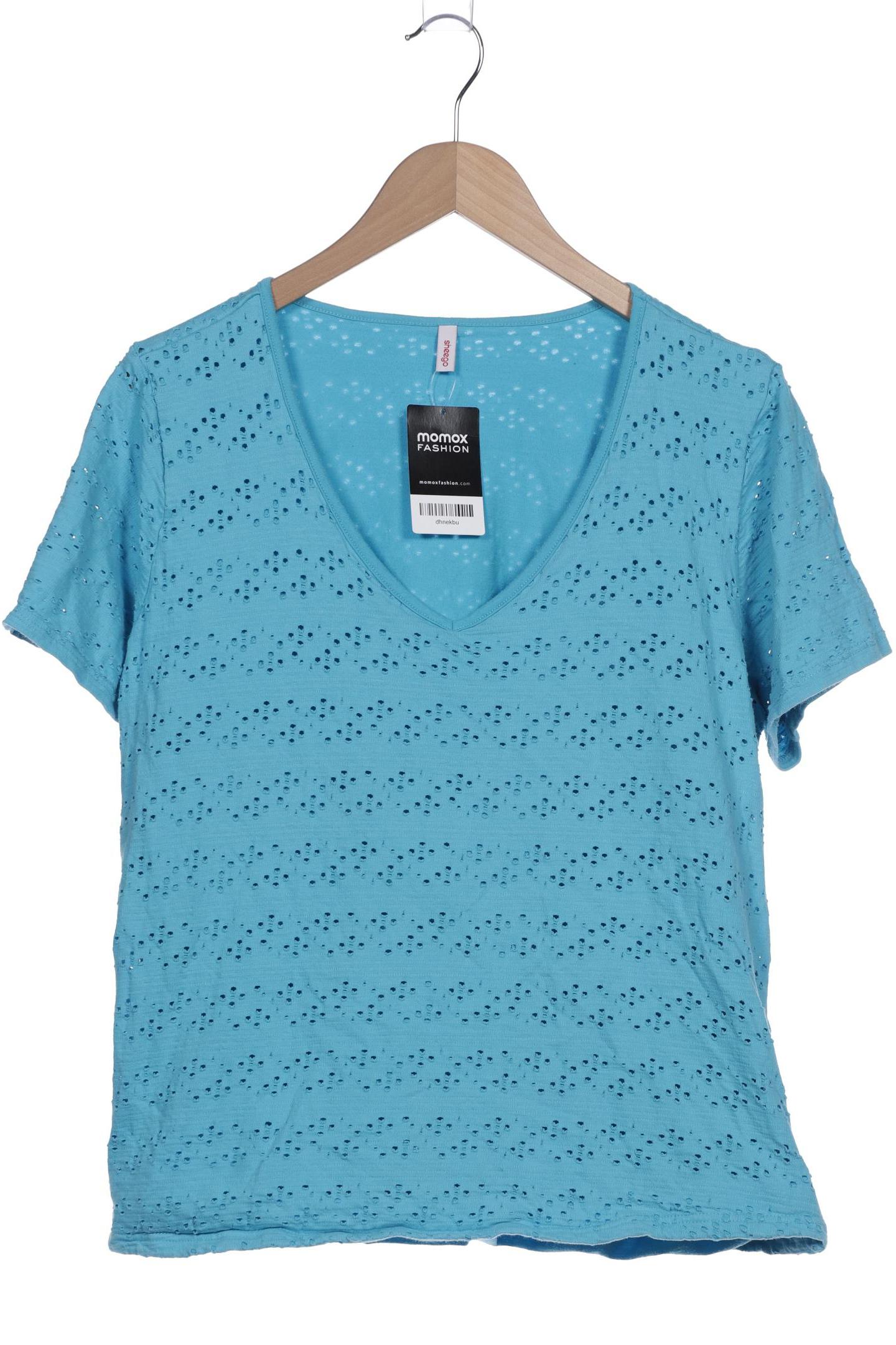 

sheego Damen T-Shirt, blau, Gr. 48