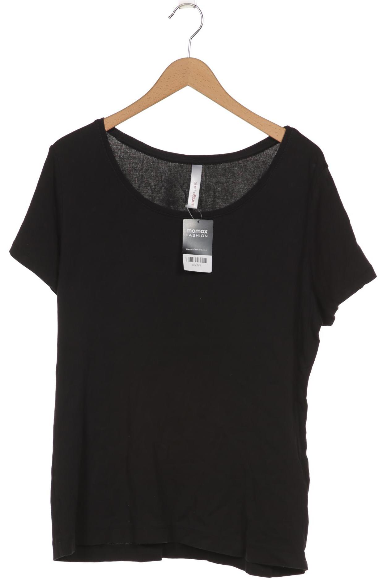 

sheego Damen T-Shirt, schwarz, Gr. 44