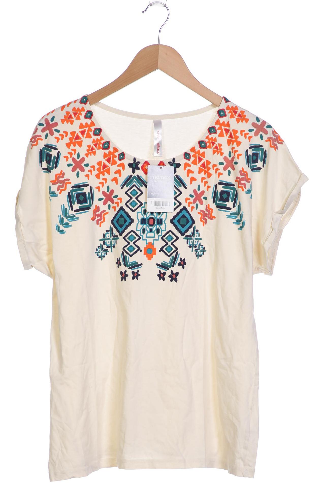 

sheego Damen T-Shirt, cremeweiß
