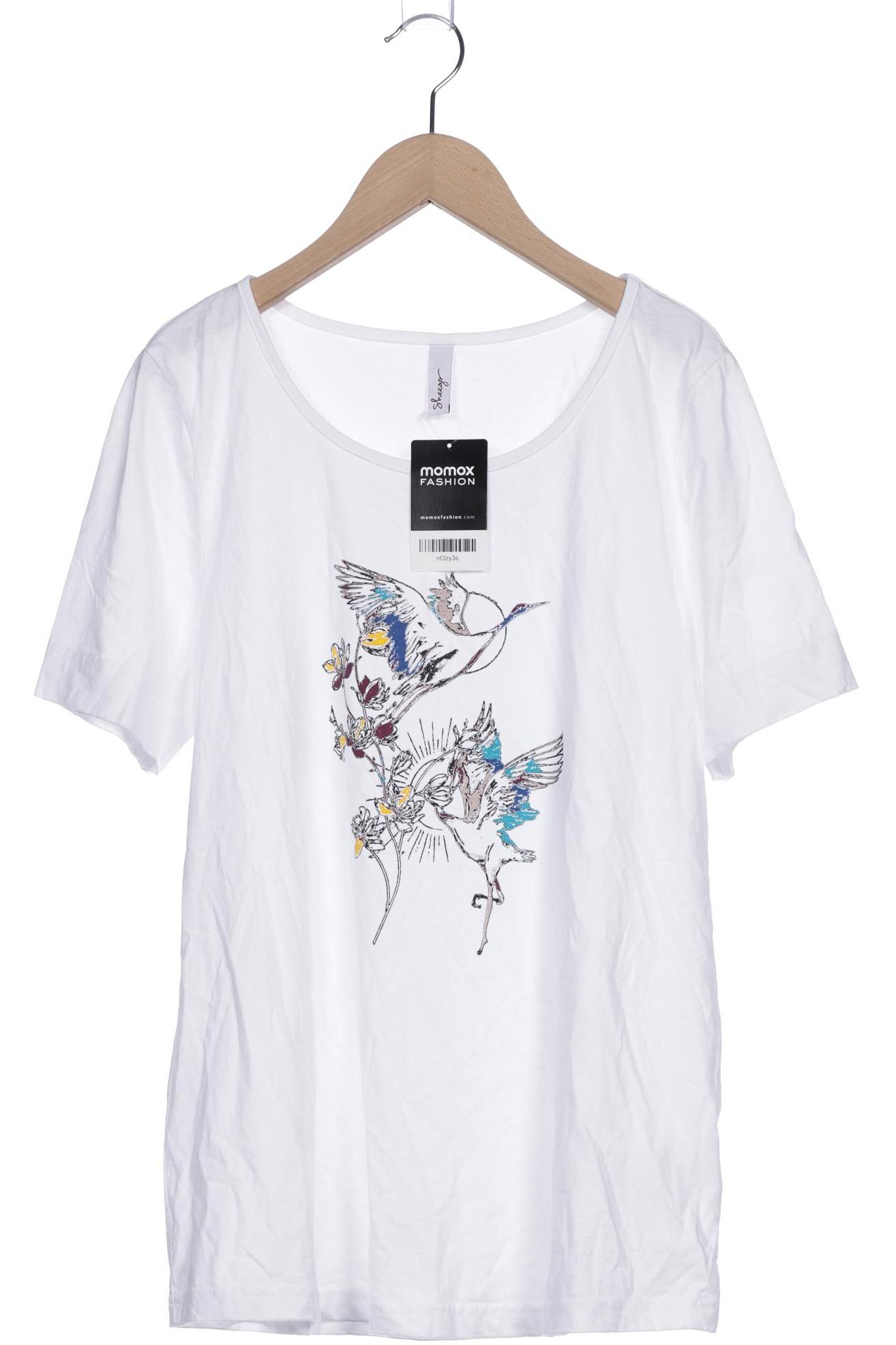 

sheego Damen T-Shirt, weiß, Gr. 40