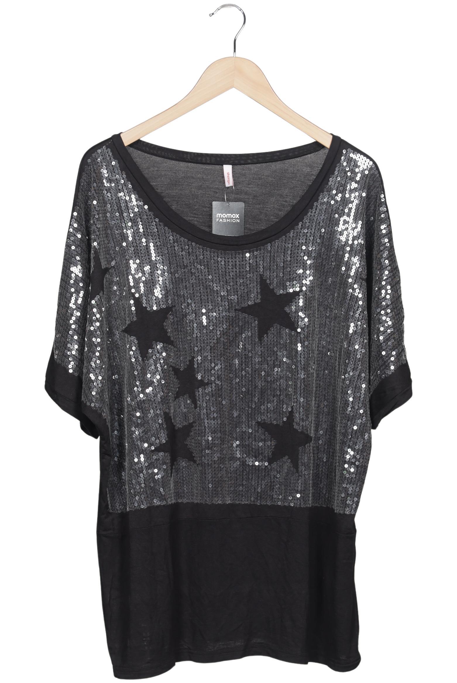 

sheego Damen T-Shirt, schwarz, Gr. 48