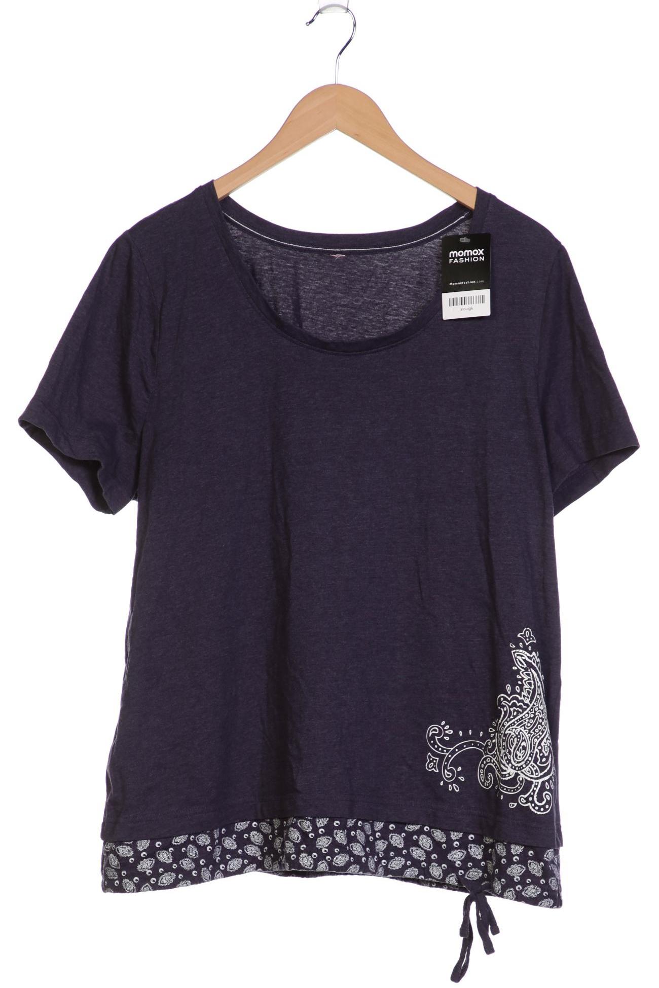 

sheego Damen T-Shirt, marineblau, Gr. 44