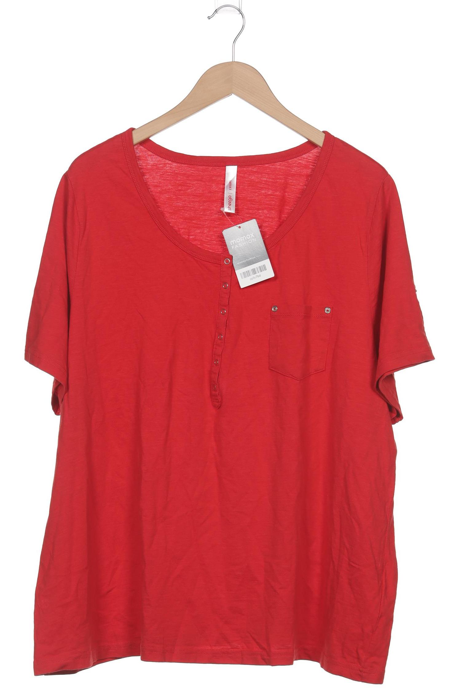 

sheego Damen T-Shirt, rot, Gr. 52