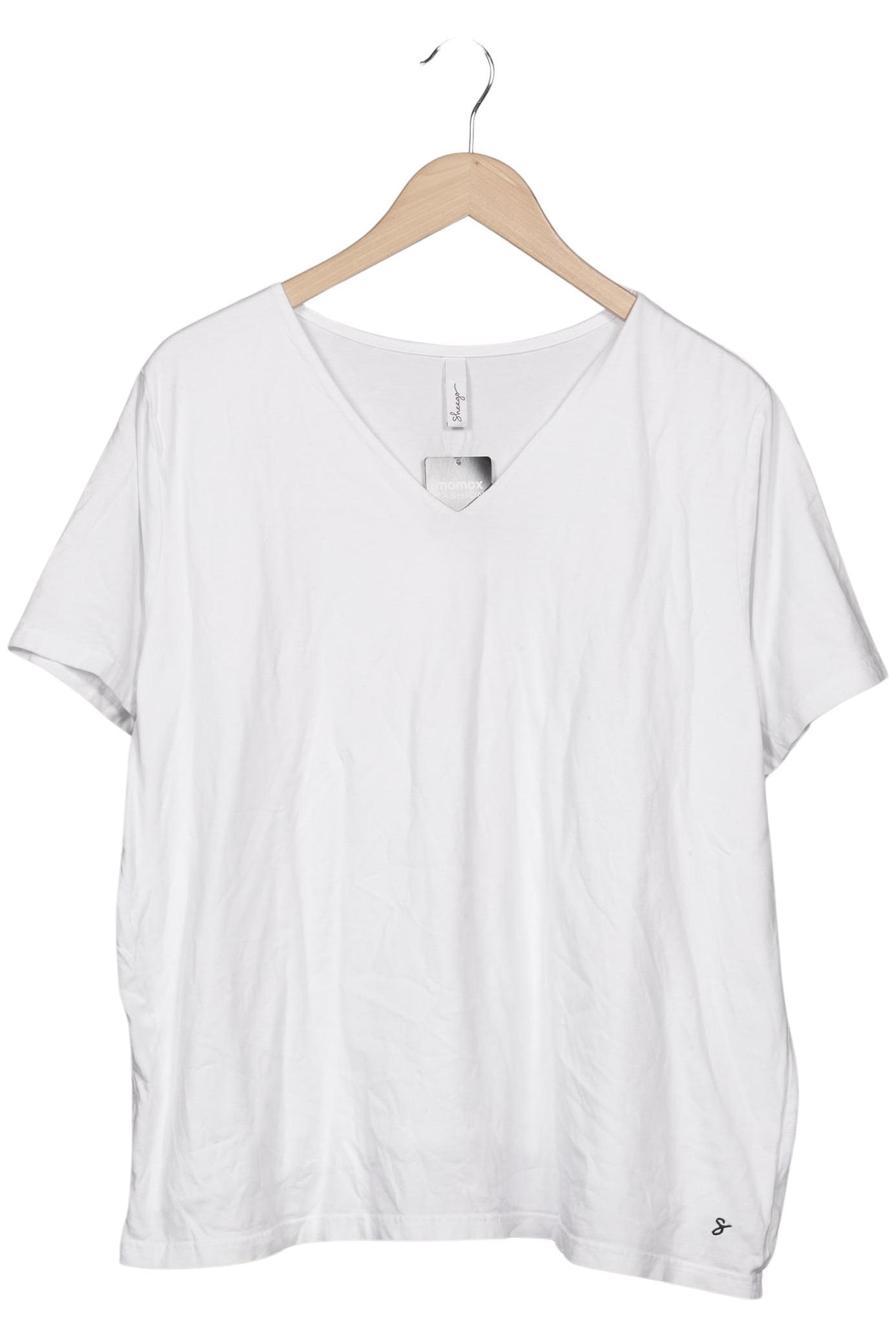 

sheego Damen T-Shirt, weiß, Gr. 48
