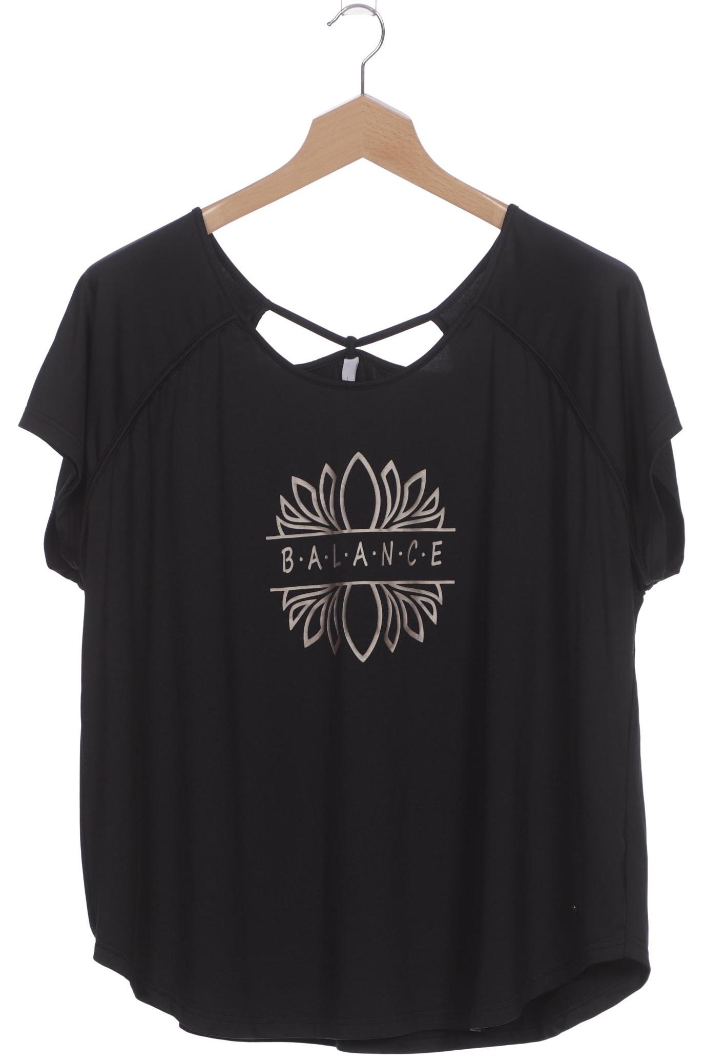 

sheego Damen T-Shirt, schwarz, Gr. 48