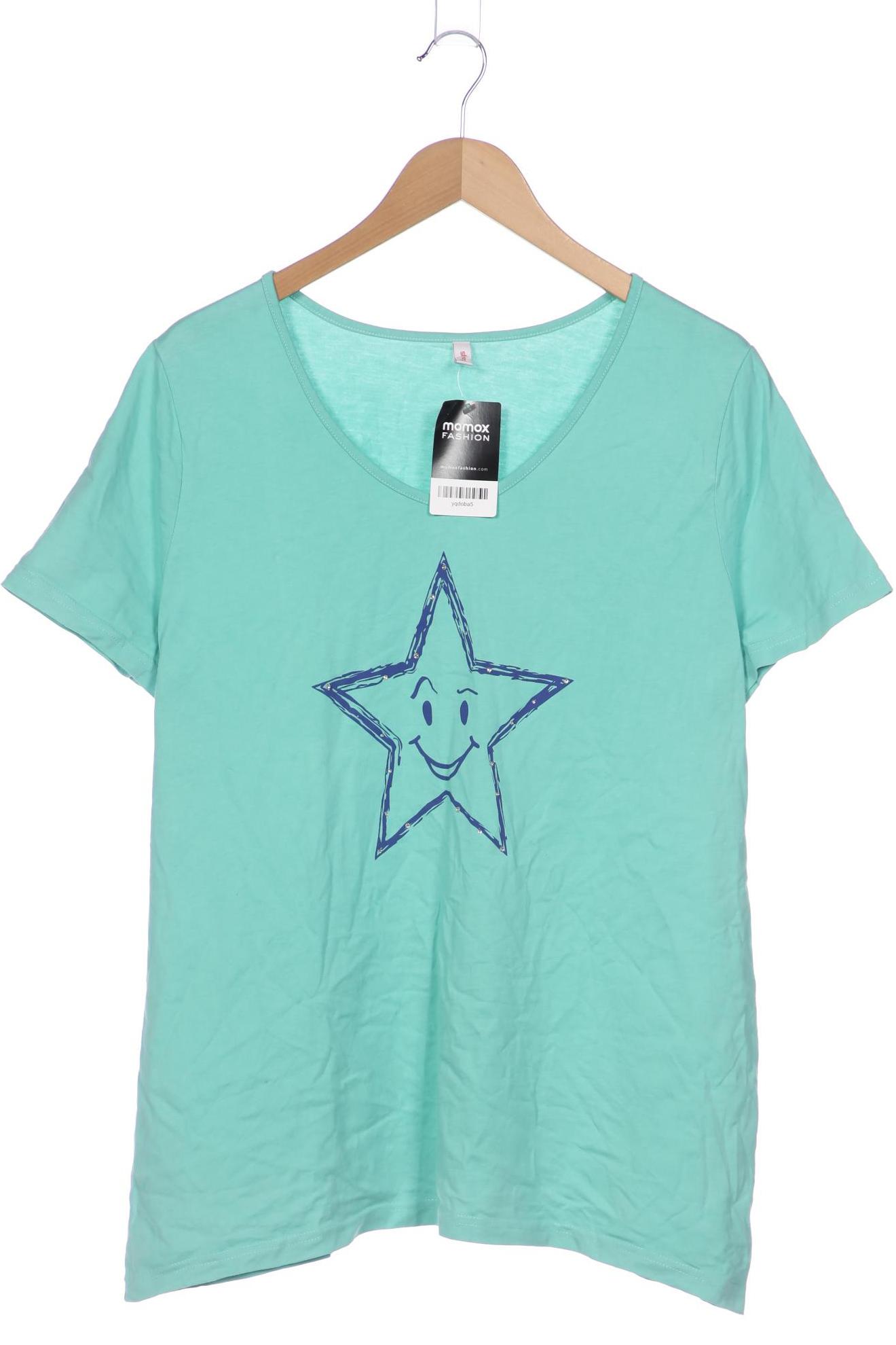 

sheego Damen T-Shirt, türkis, Gr. 48