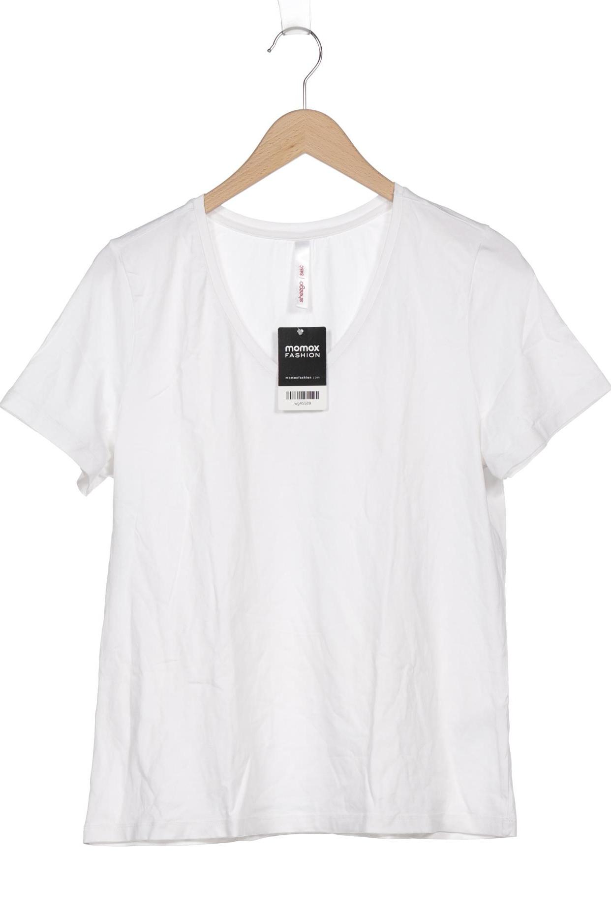 

sheego Damen T-Shirt, weiß, Gr. 44
