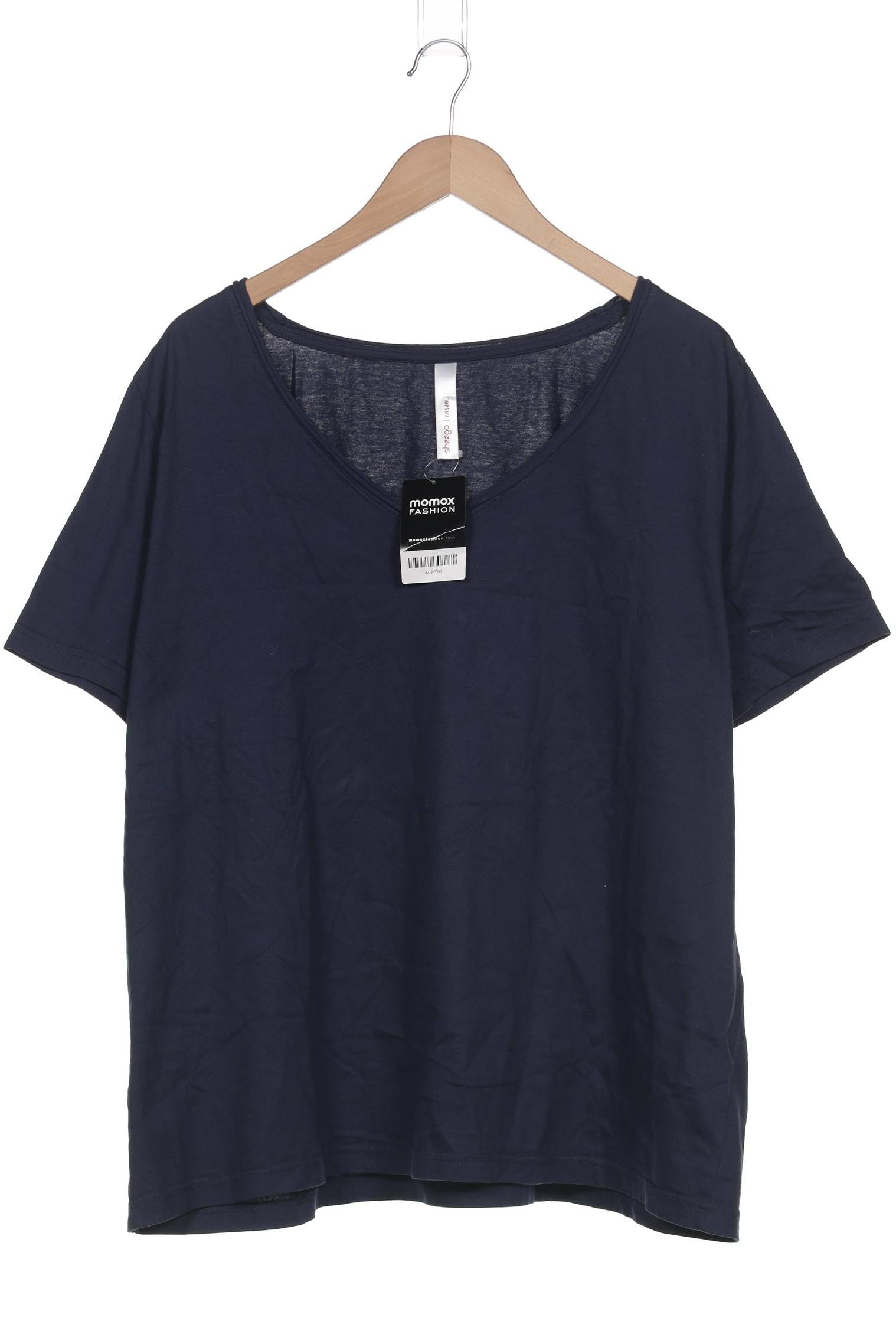 

sheego Damen T-Shirt, marineblau, Gr. 52
