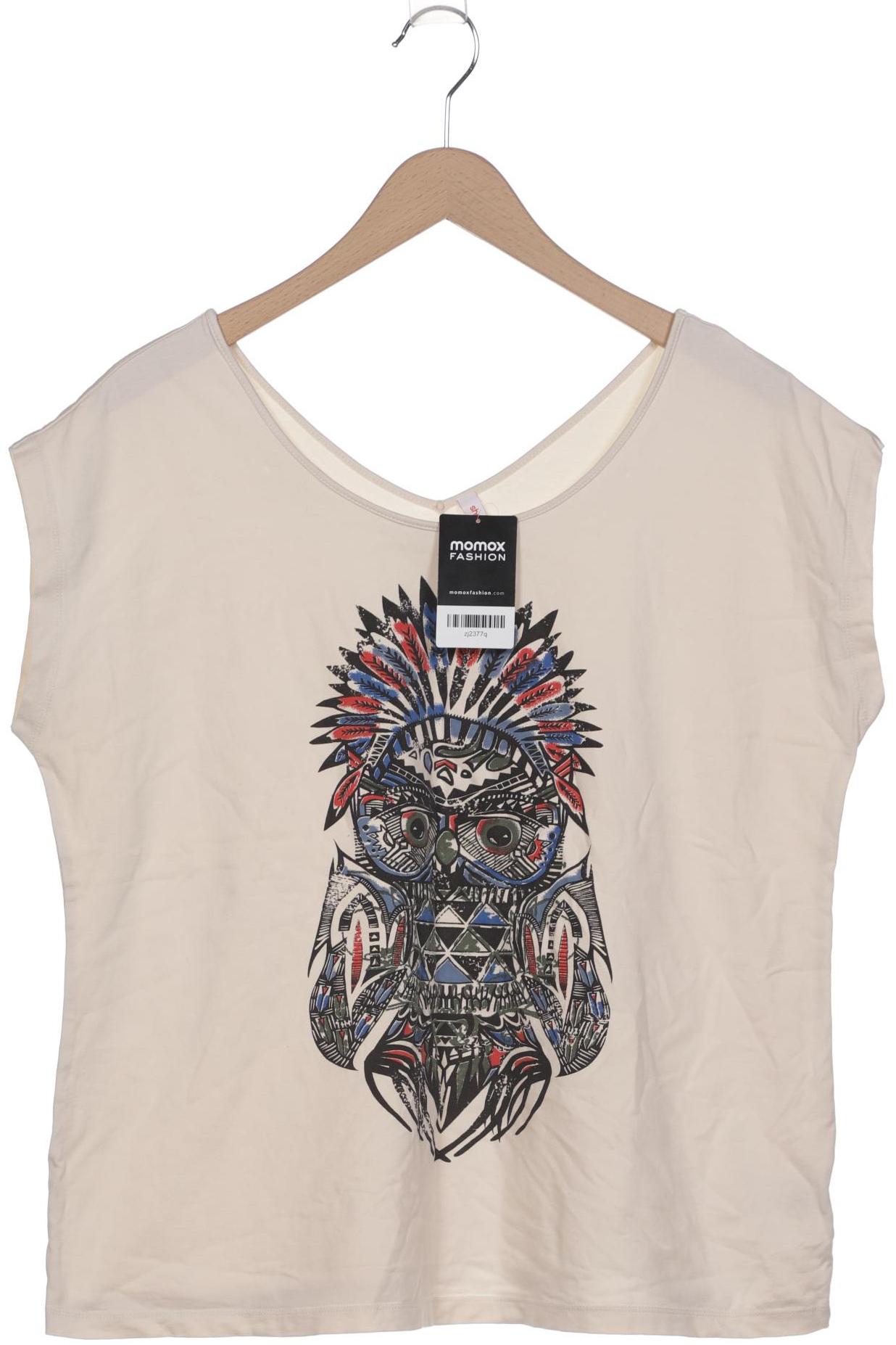 

sheego Damen T-Shirt, cremeweiß, Gr. 44