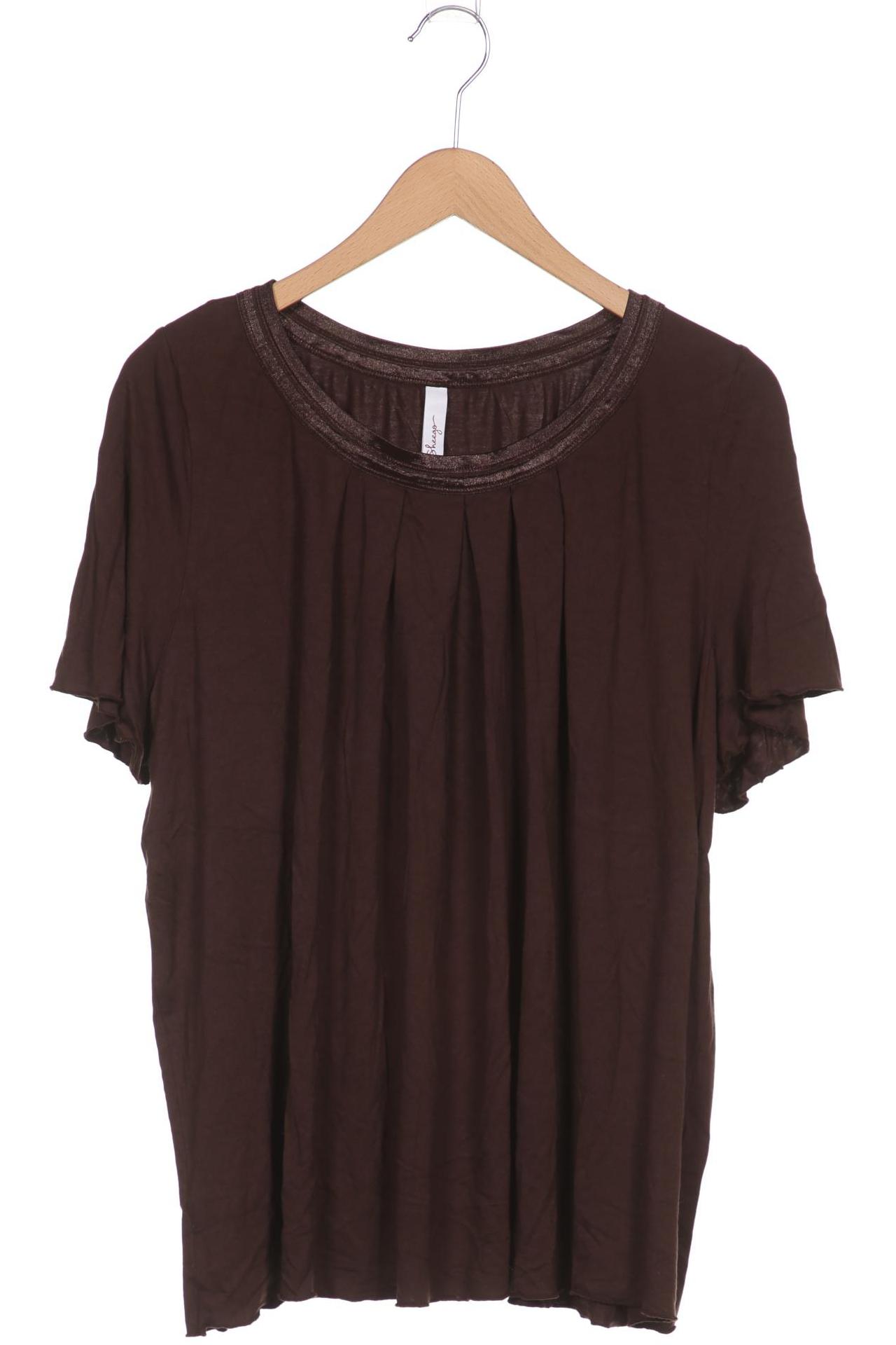 

sheego Damen T-Shirt, braun, Gr. 48