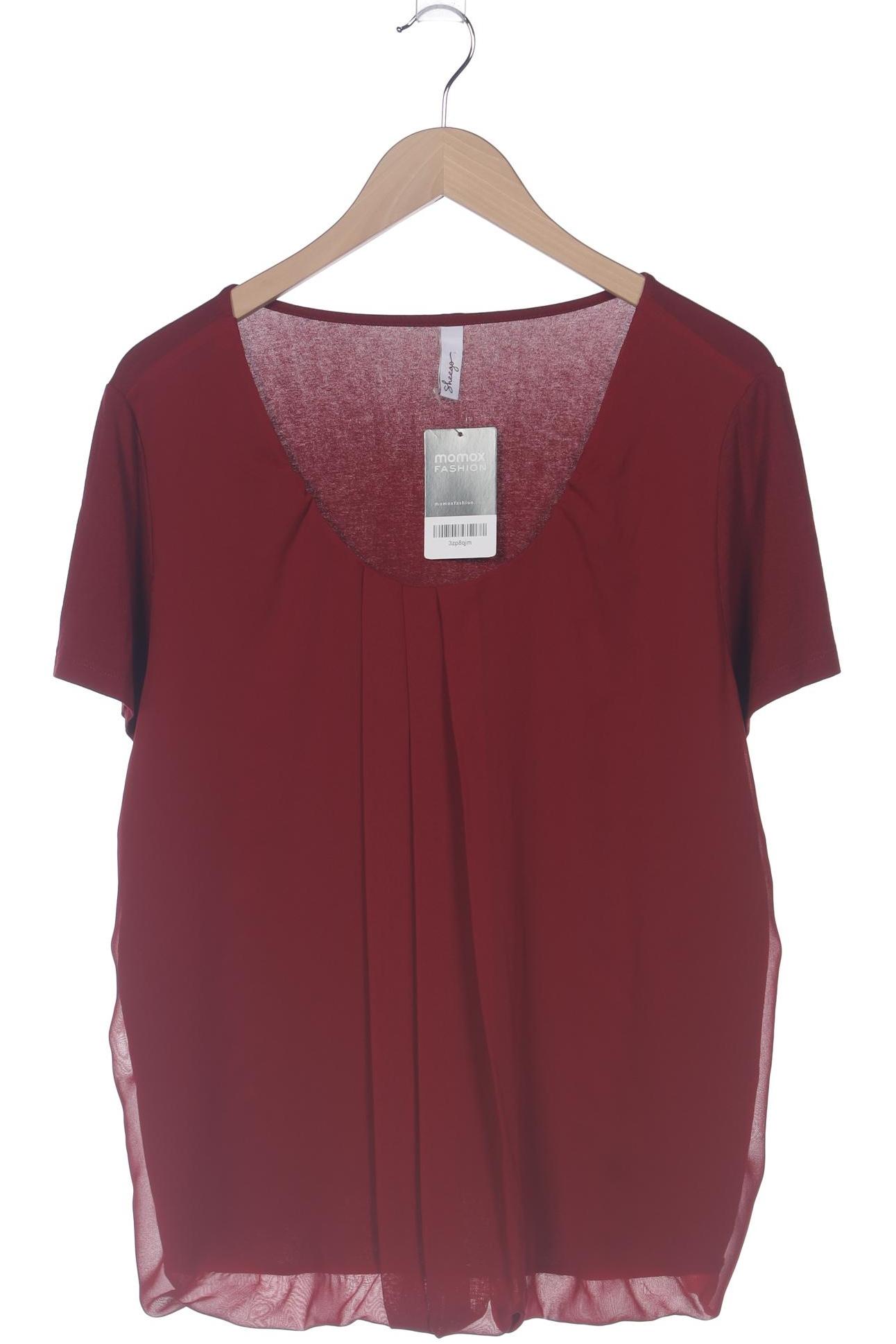 

sheego Damen T-Shirt, bordeaux, Gr. 44
