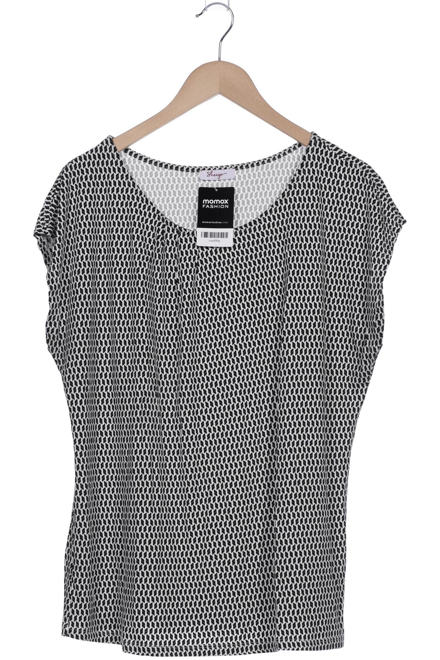 

sheego Damen T-Shirt, schwarz, Gr. 44