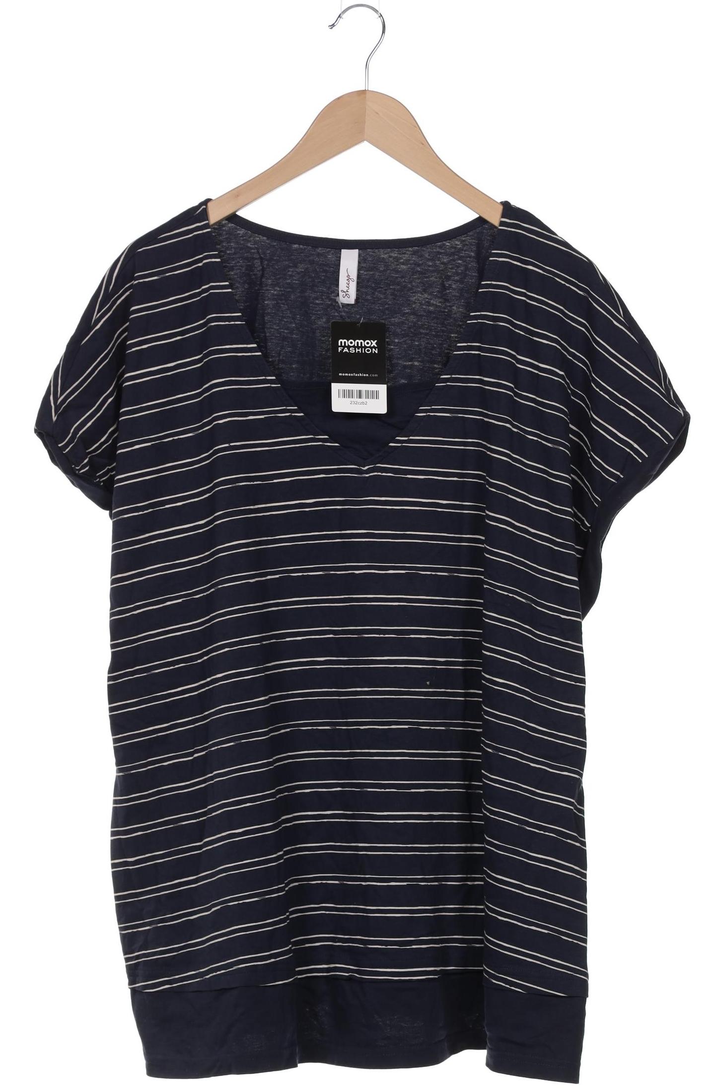 

sheego Damen T-Shirt, marineblau, Gr. 52