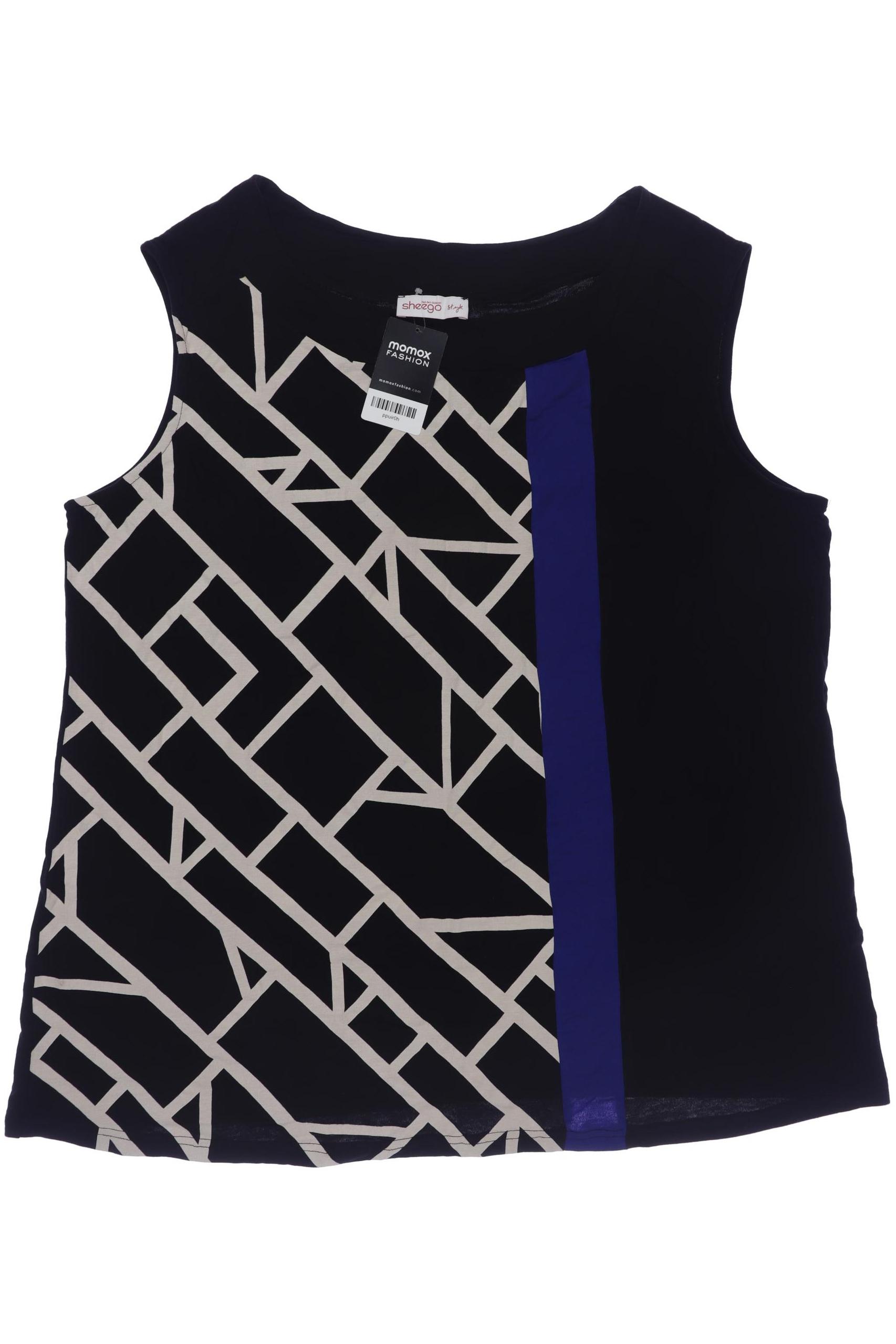 

sheego Damen Top, schwarz, Gr. 54