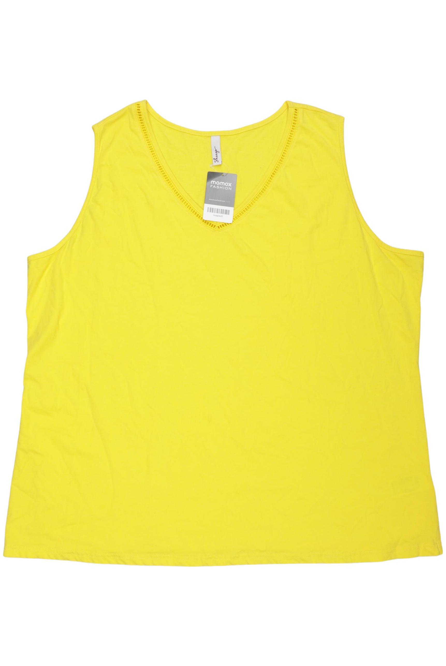 

sheego Damen Top, gelb, Gr. 56