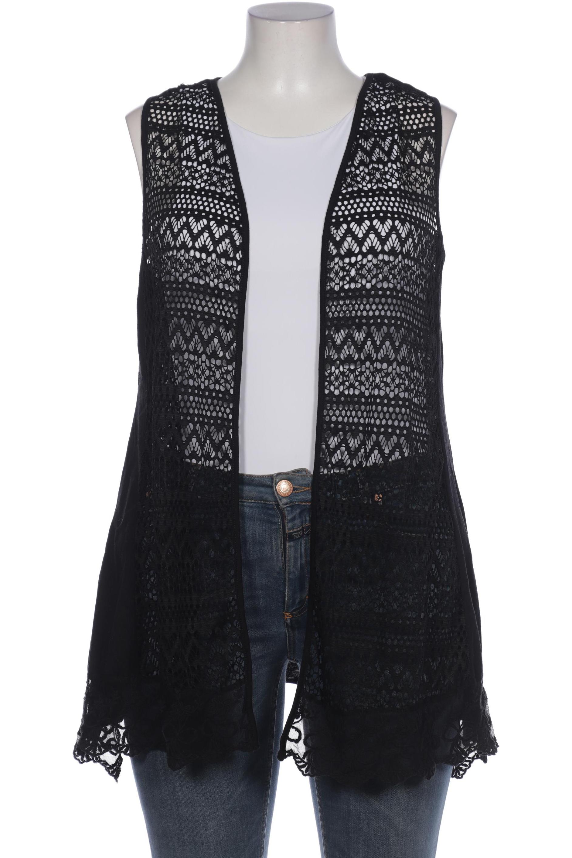 

sheego Damen Weste, schwarz, Gr. 42