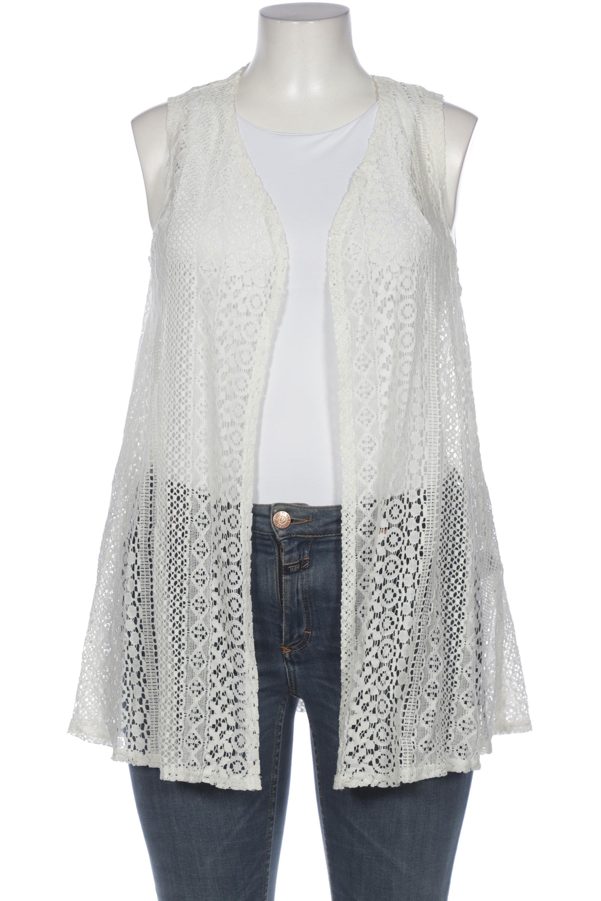 

sheego Damen Weste, cremeweiß, Gr. 46