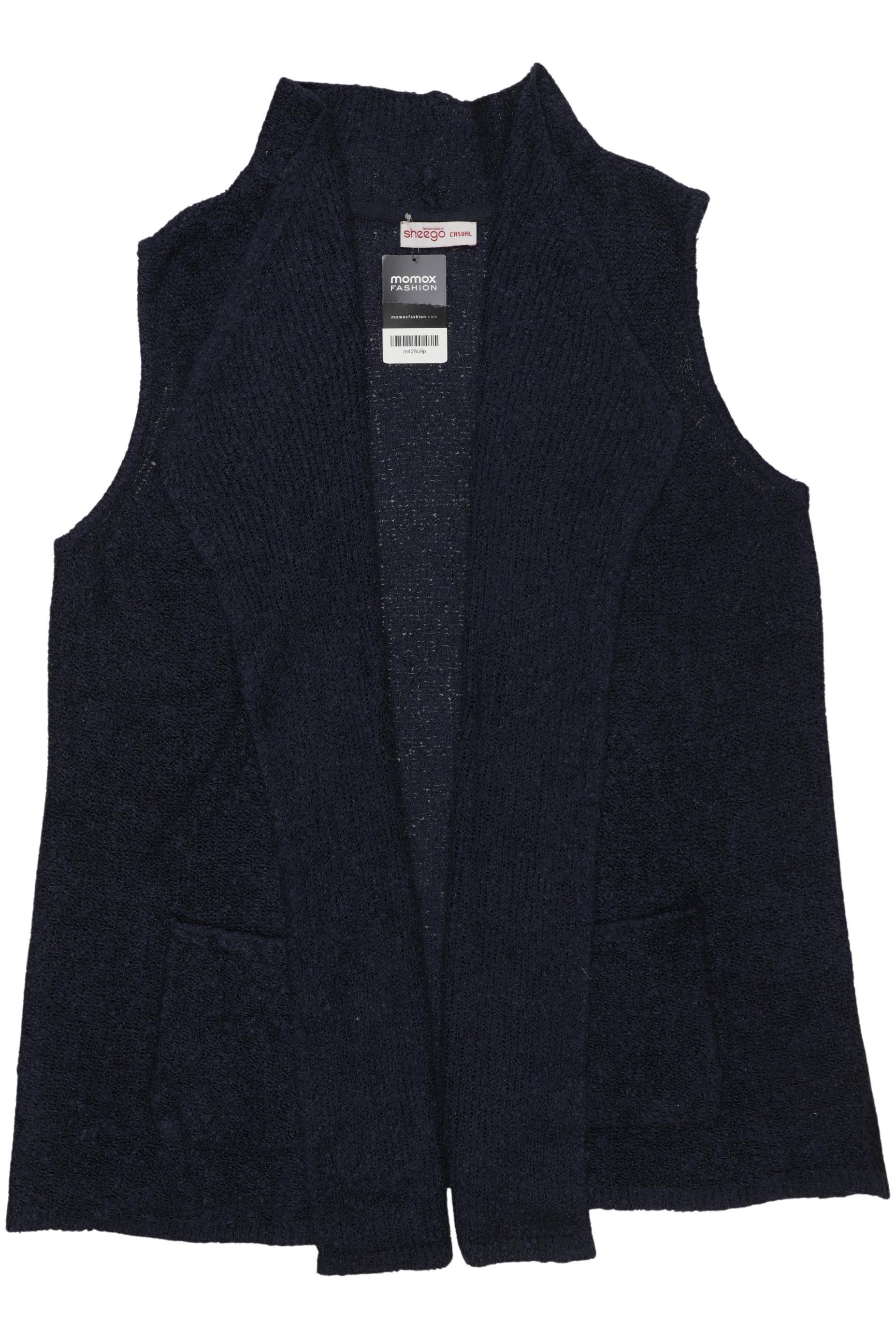

sheego Damen Weste, marineblau, Gr. 48