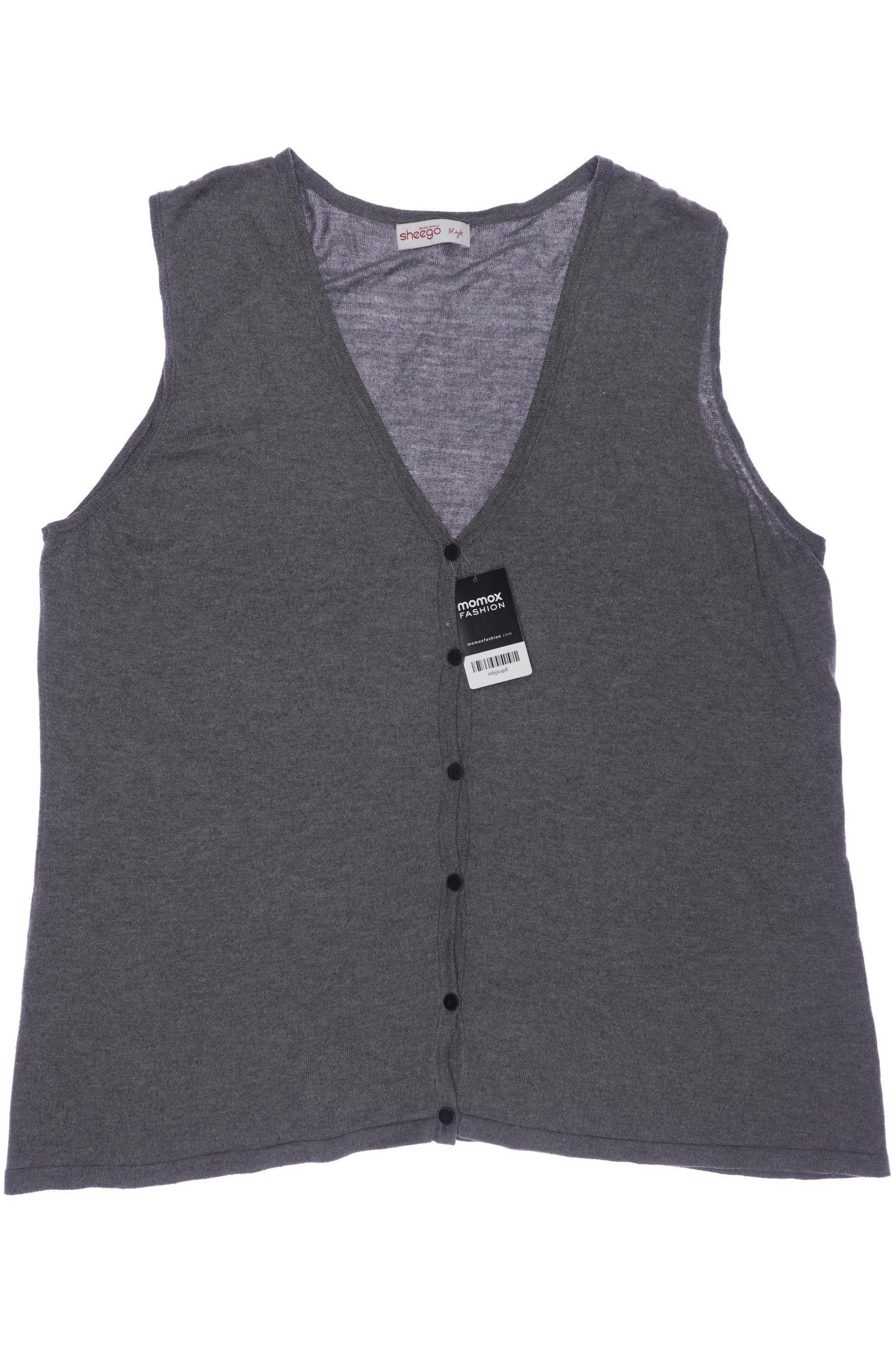 

sheego Damen Weste, grau, Gr. 48