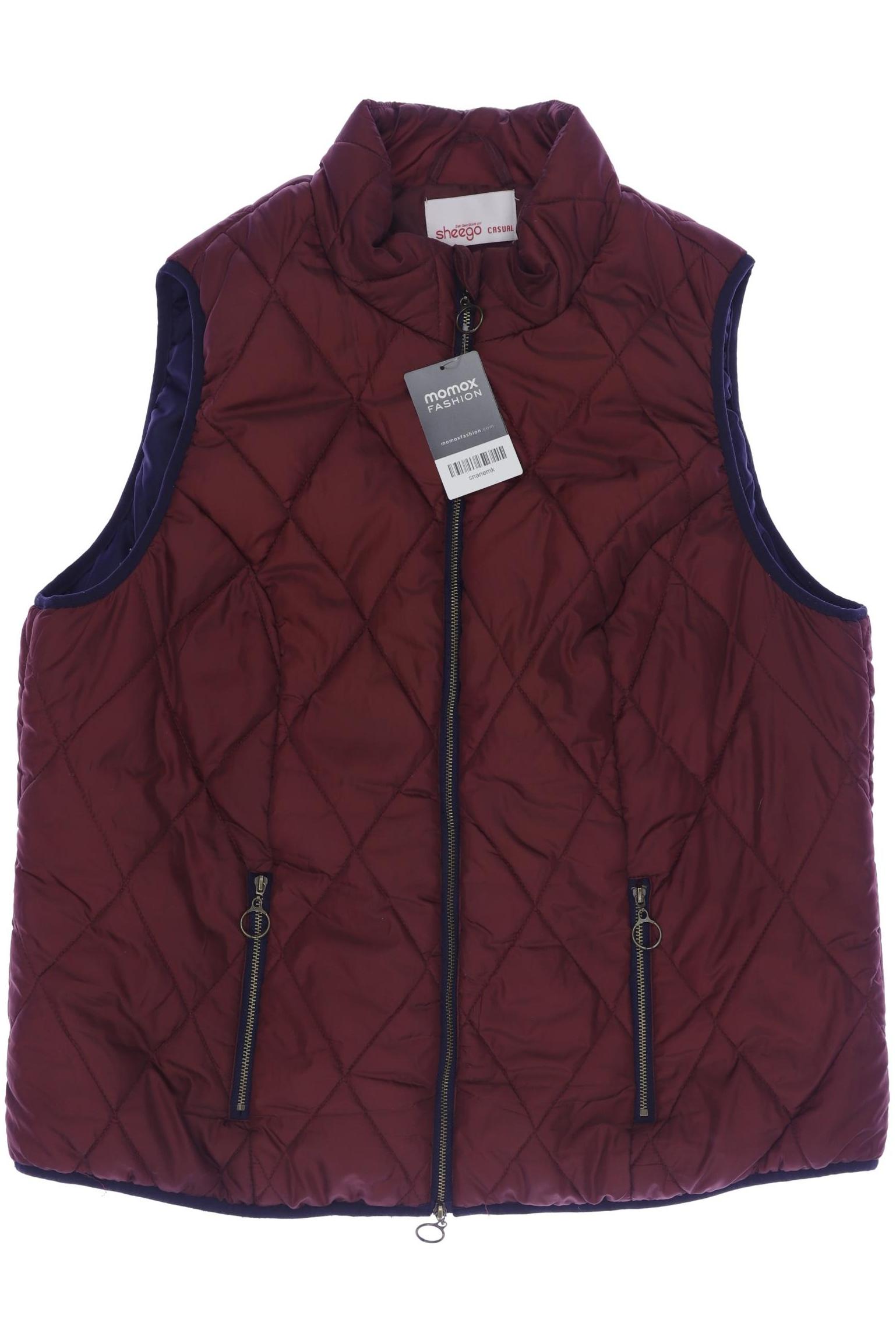 

sheego Damen Weste, bordeaux, Gr. 46