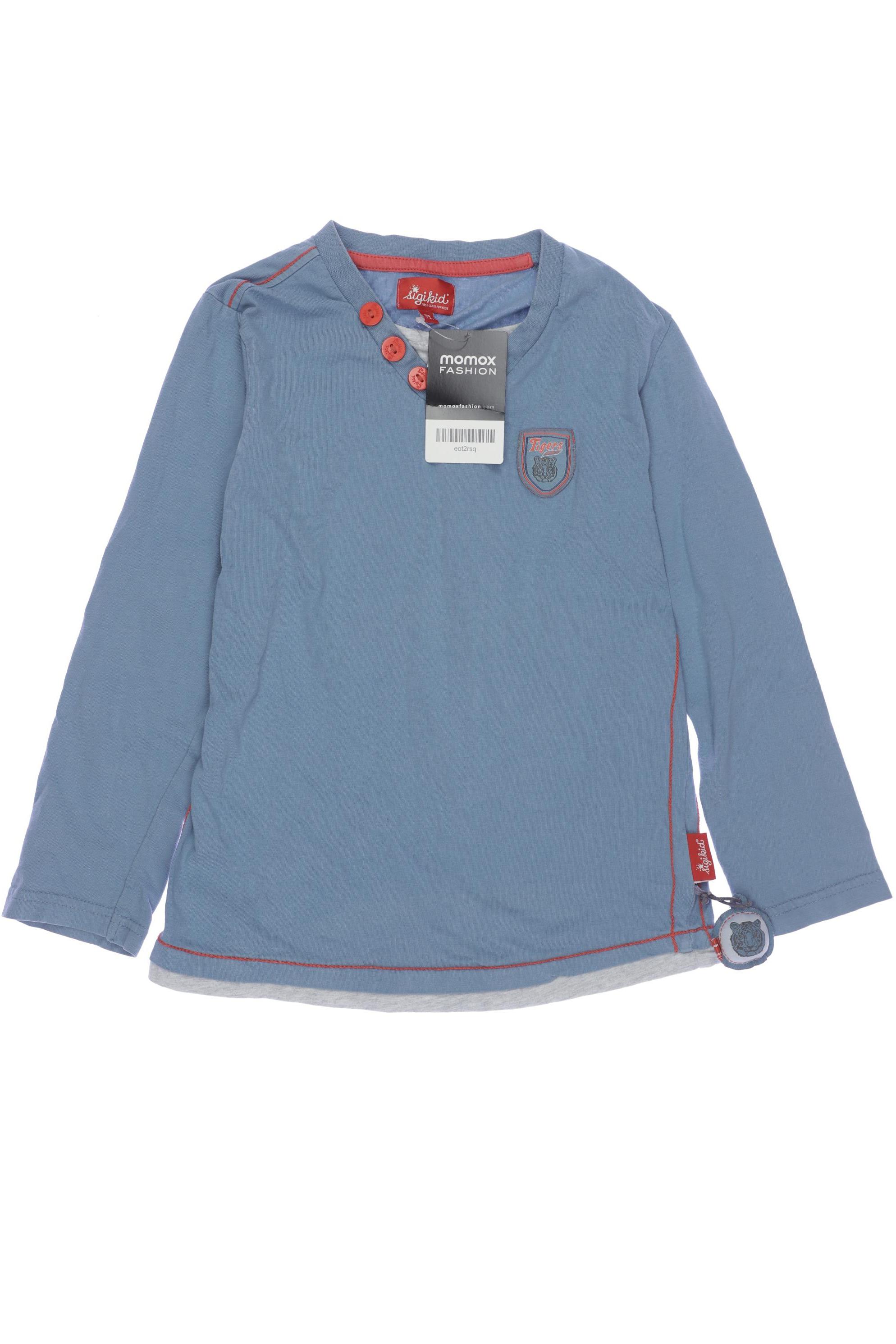 

sigikid Herren Langarmshirt, blau, Gr. 128