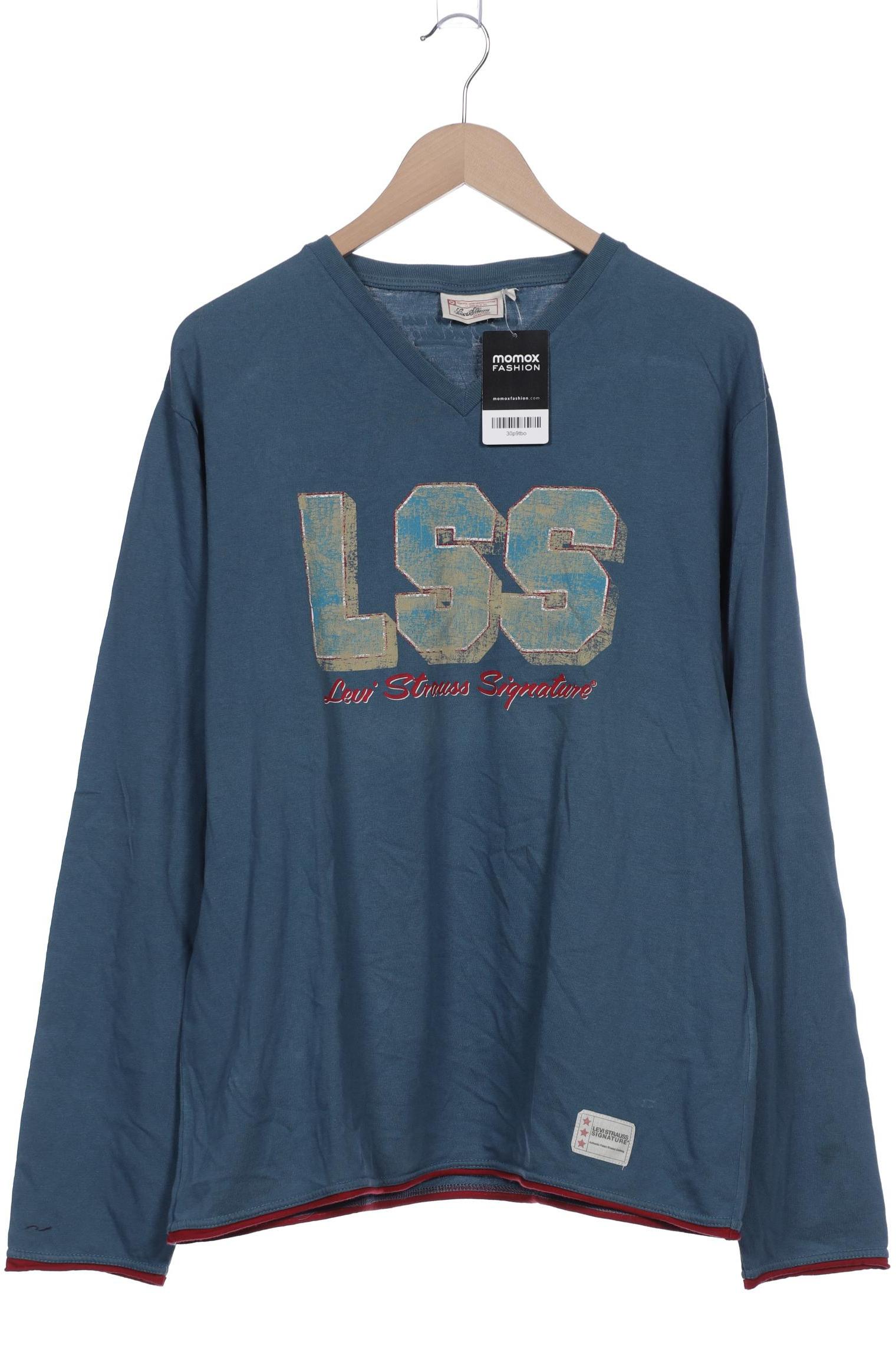 

Signature by Levi Strauss & Co. Herren Langarmshirt, blau