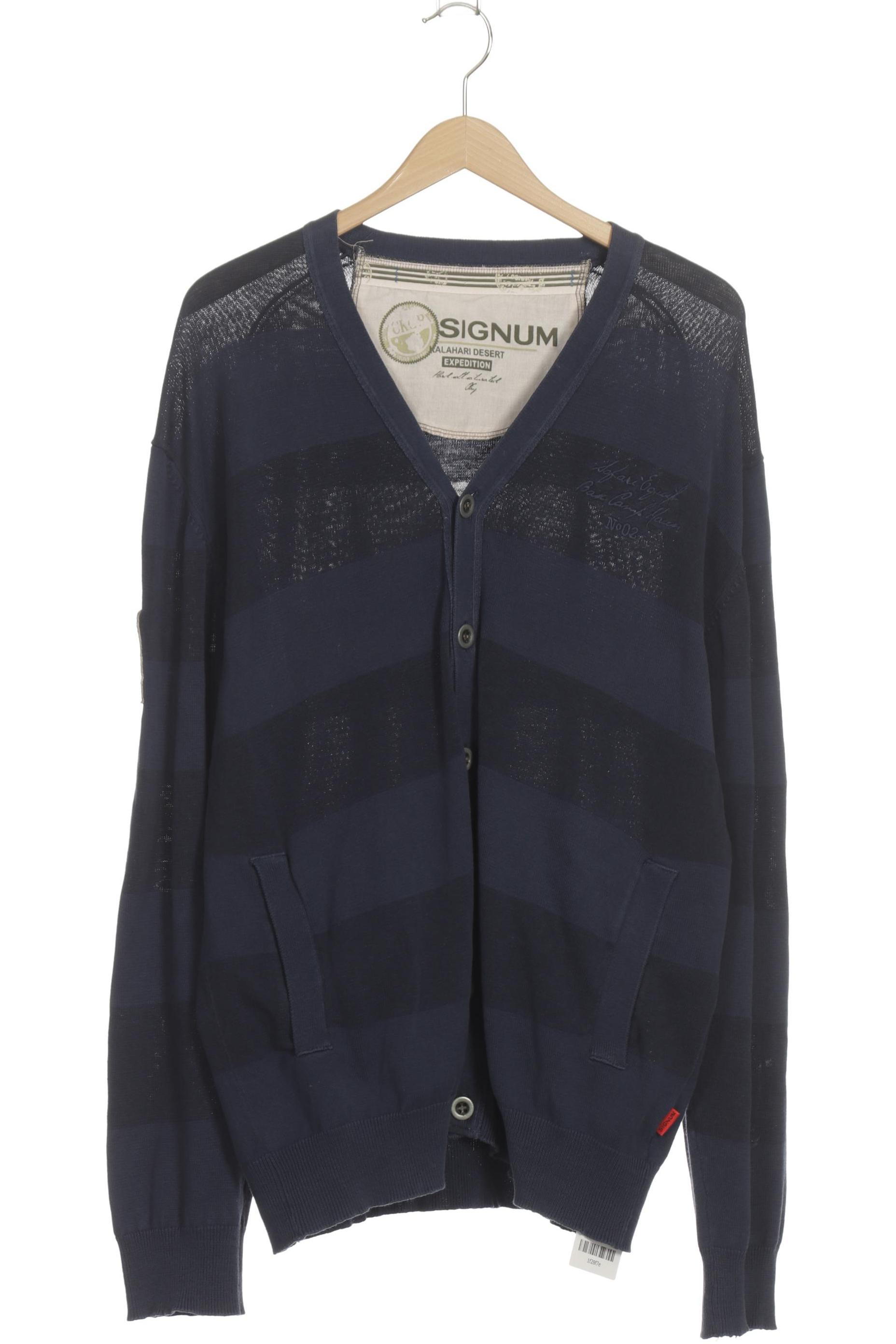 Thumbnail - Signum Herren Strickjacke, blau, Gr.