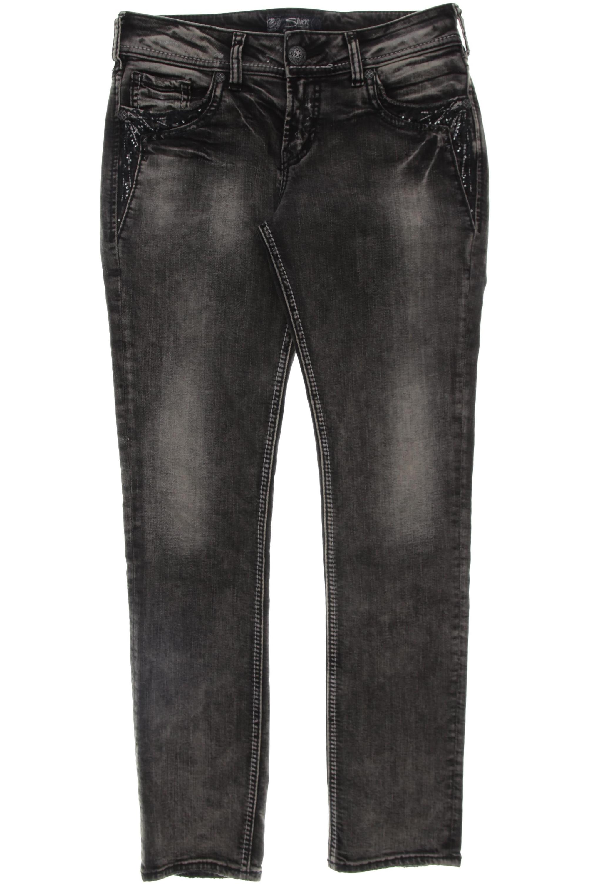 

Silver Jeans Damen Jeans, schwarz, Gr. 28