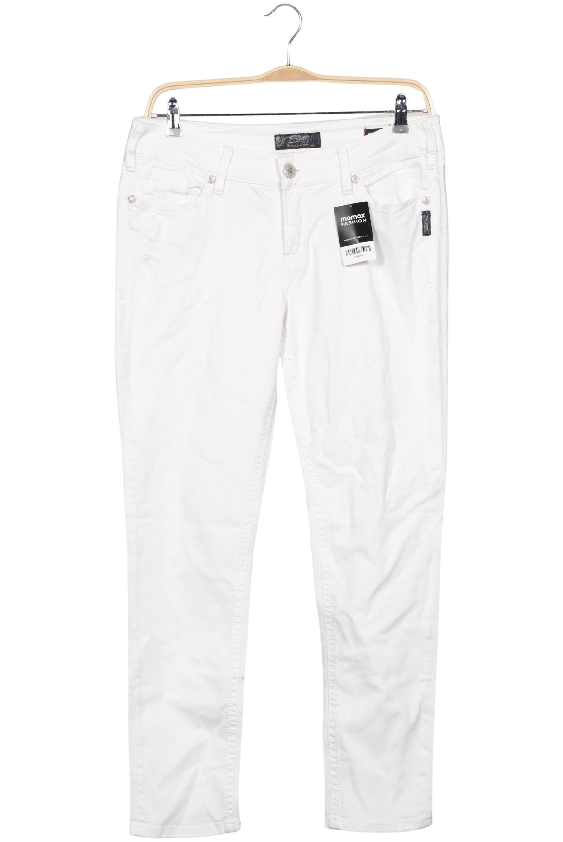 

Silver Jeans Damen Jeans, weiß, Gr. 33