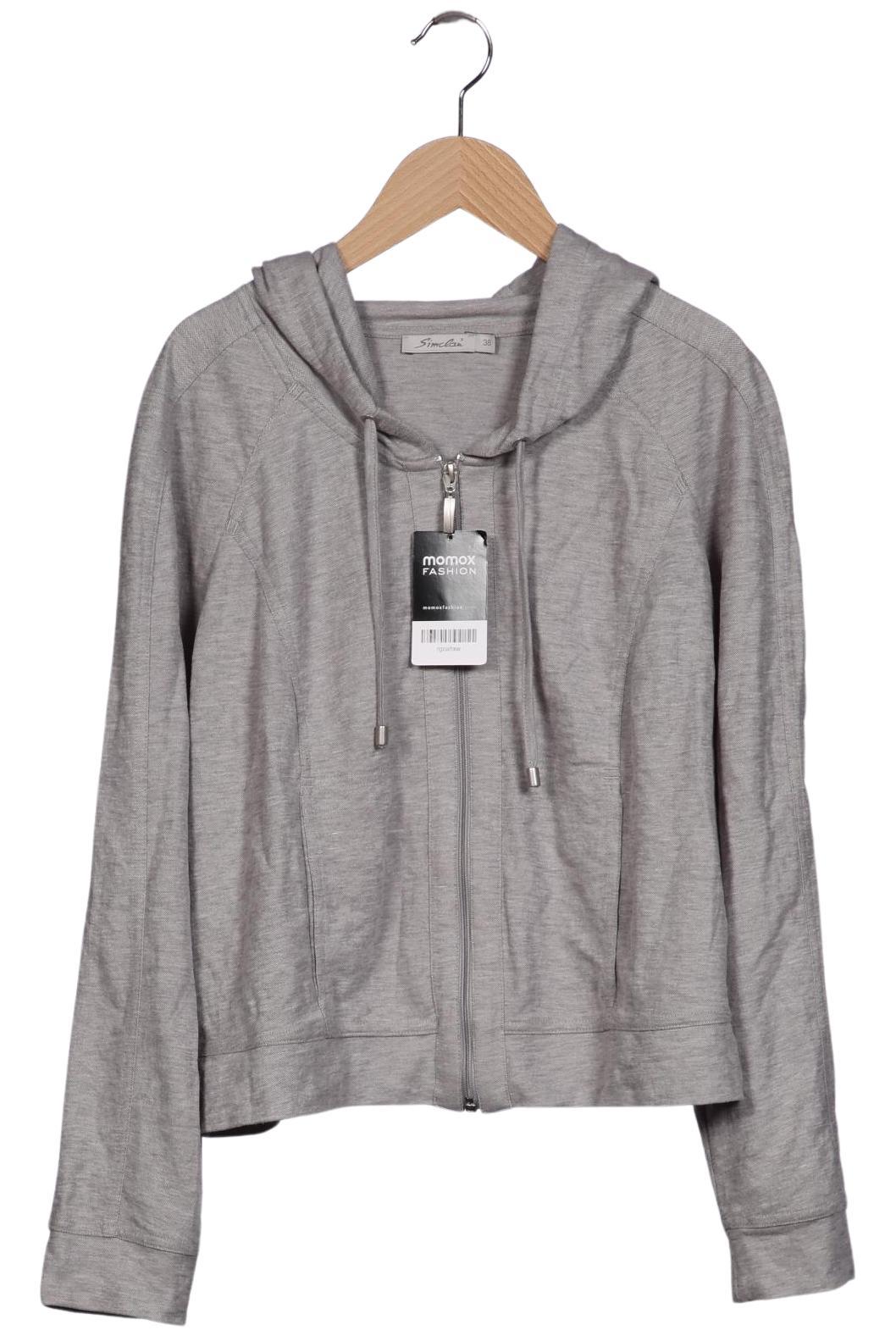 

Simclan Damen Kapuzenpullover, grau, Gr. 38