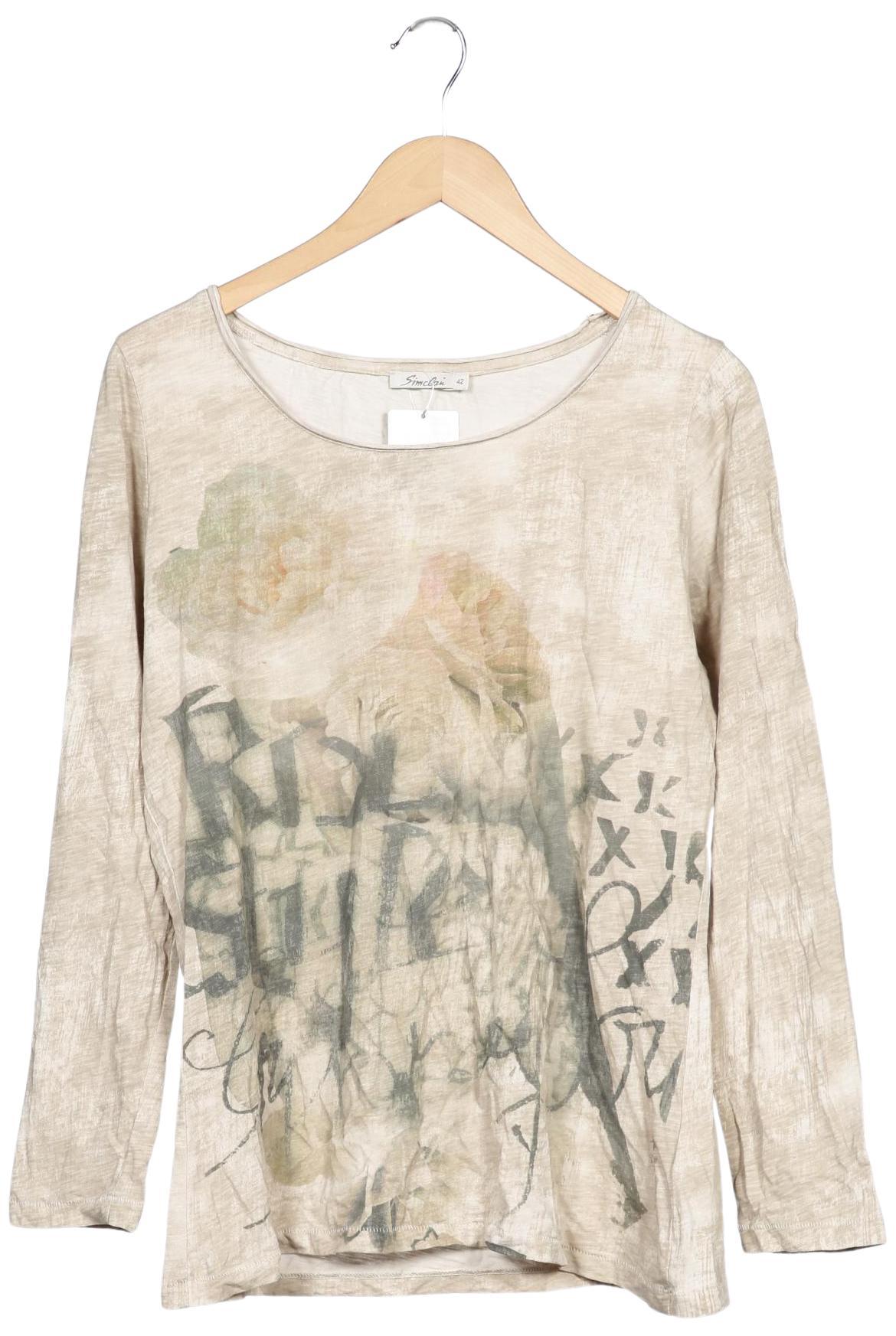 

Simclan Damen Langarmshirt, beige, Gr. 42
