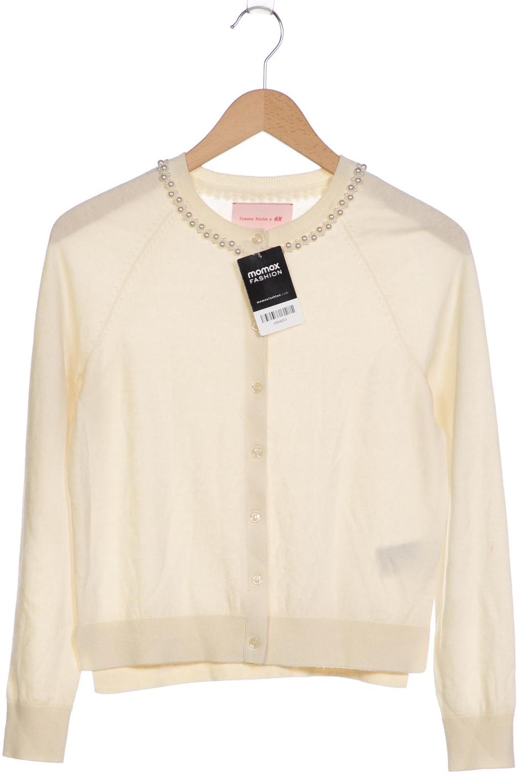 

Simone Rocha x H&M Damen Strickjacke, cremeweiß, Gr. 34