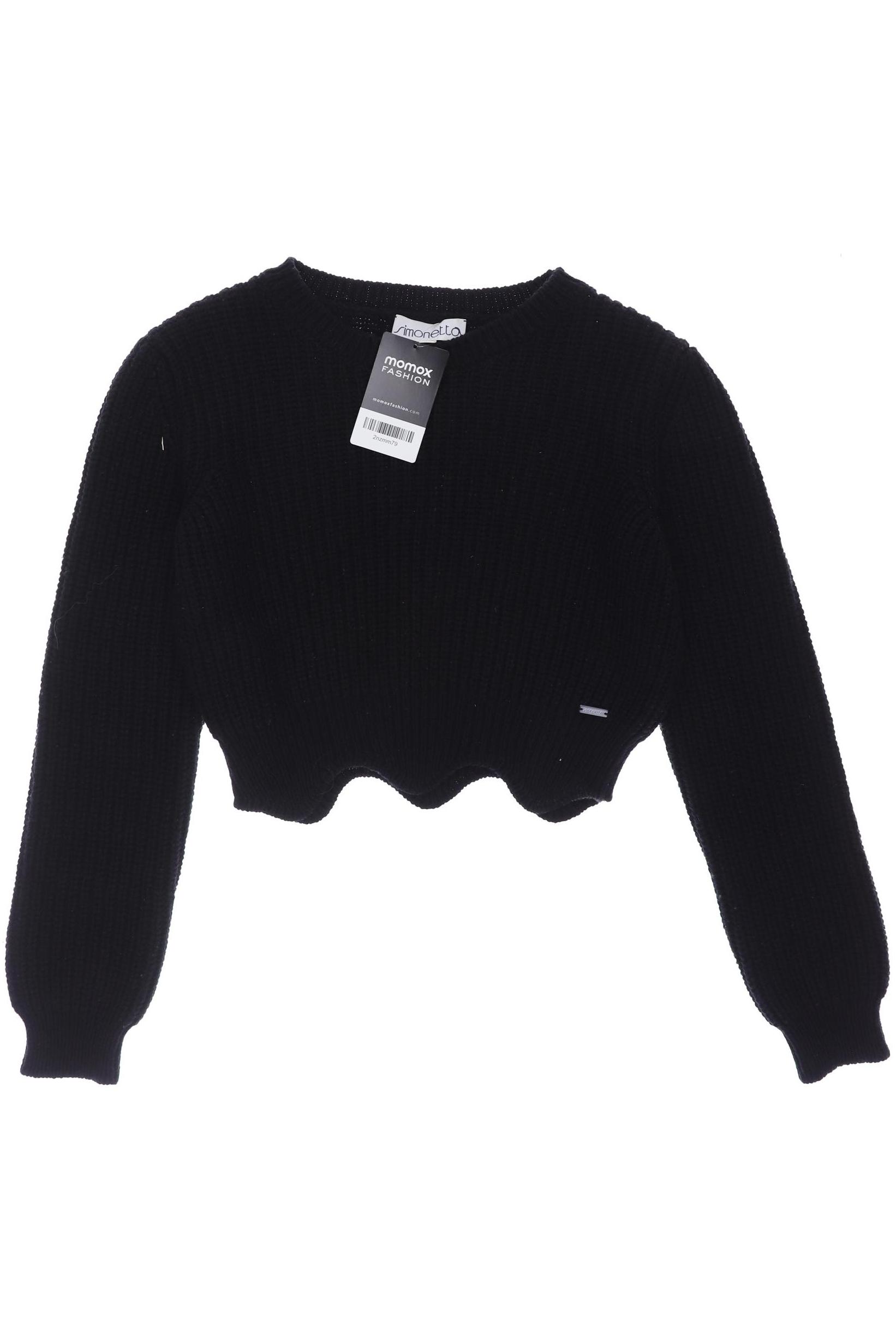 

simonetta Mädchen Pullover, schwarz