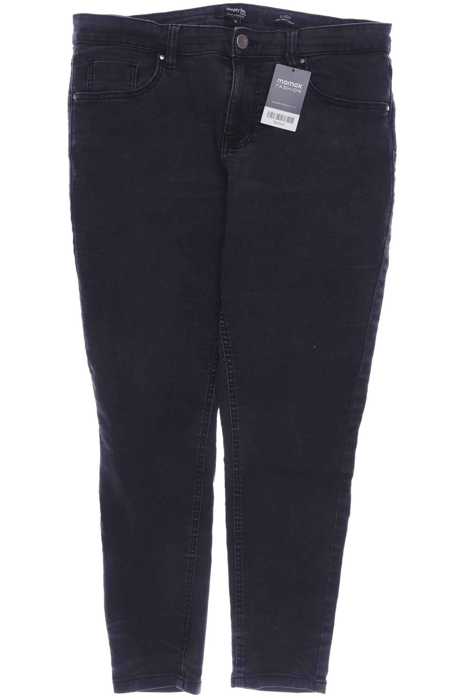 

Simply Be Damen Jeans, schwarz