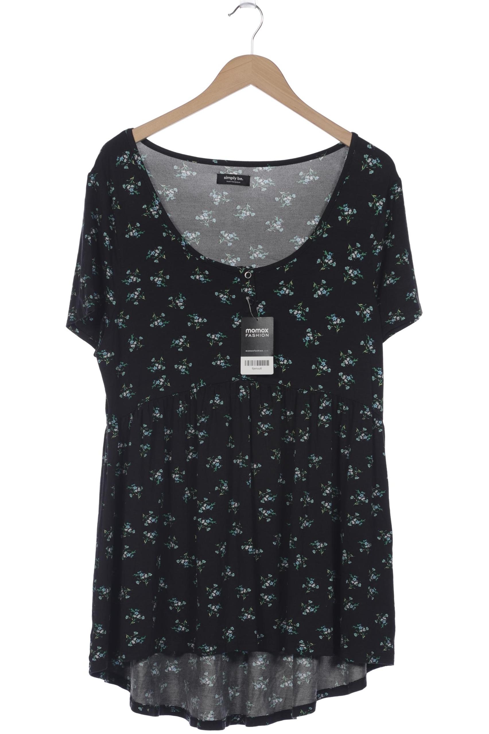 

Simply Be Damen T-Shirt, schwarz, Gr. 46