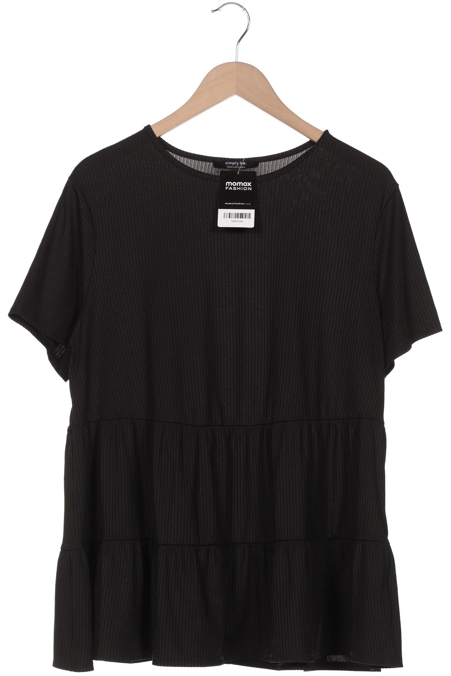 

Simply Be Damen T-Shirt, schwarz, Gr. 48
