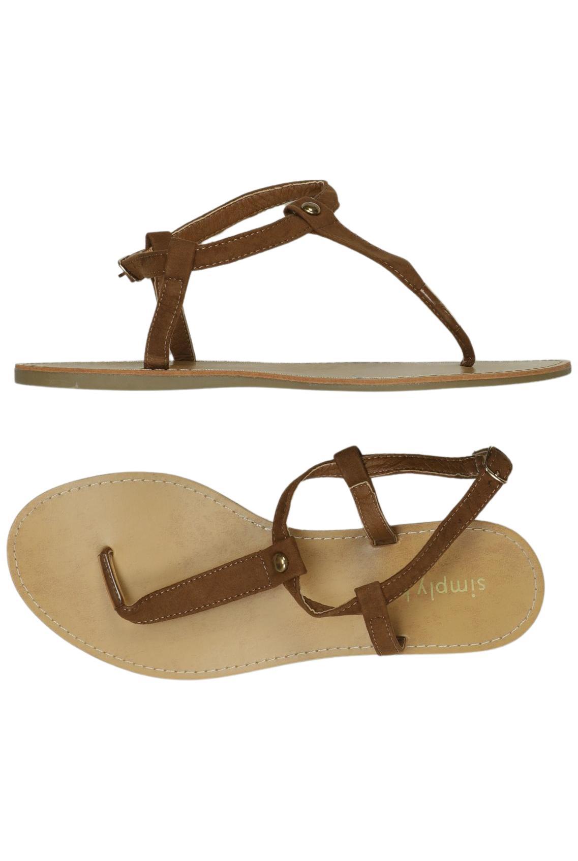 

Simply Be Damen Sandale, braun, Gr. 39