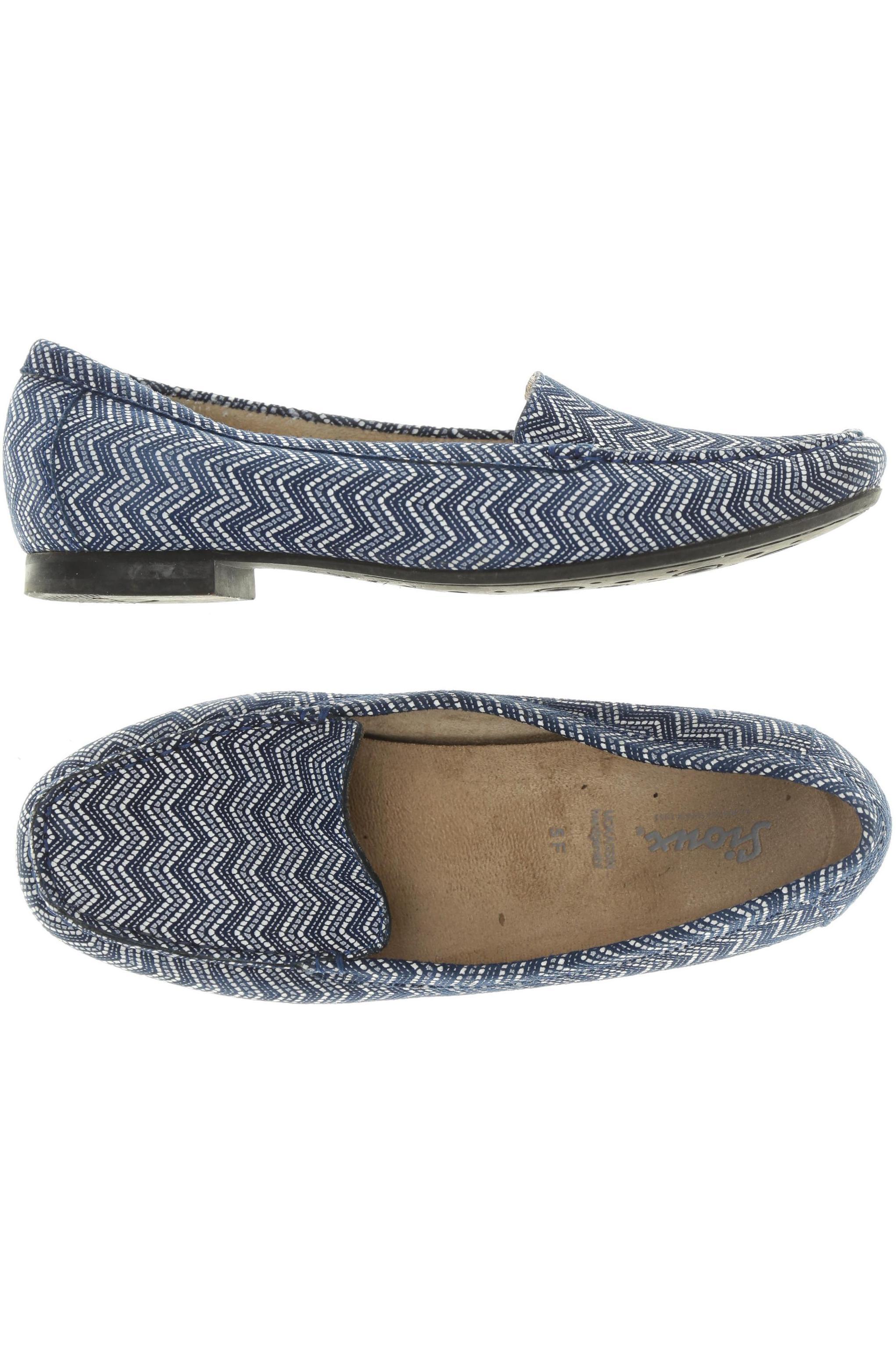 

Sioux Damen Halbschuh, blau, Gr. 5