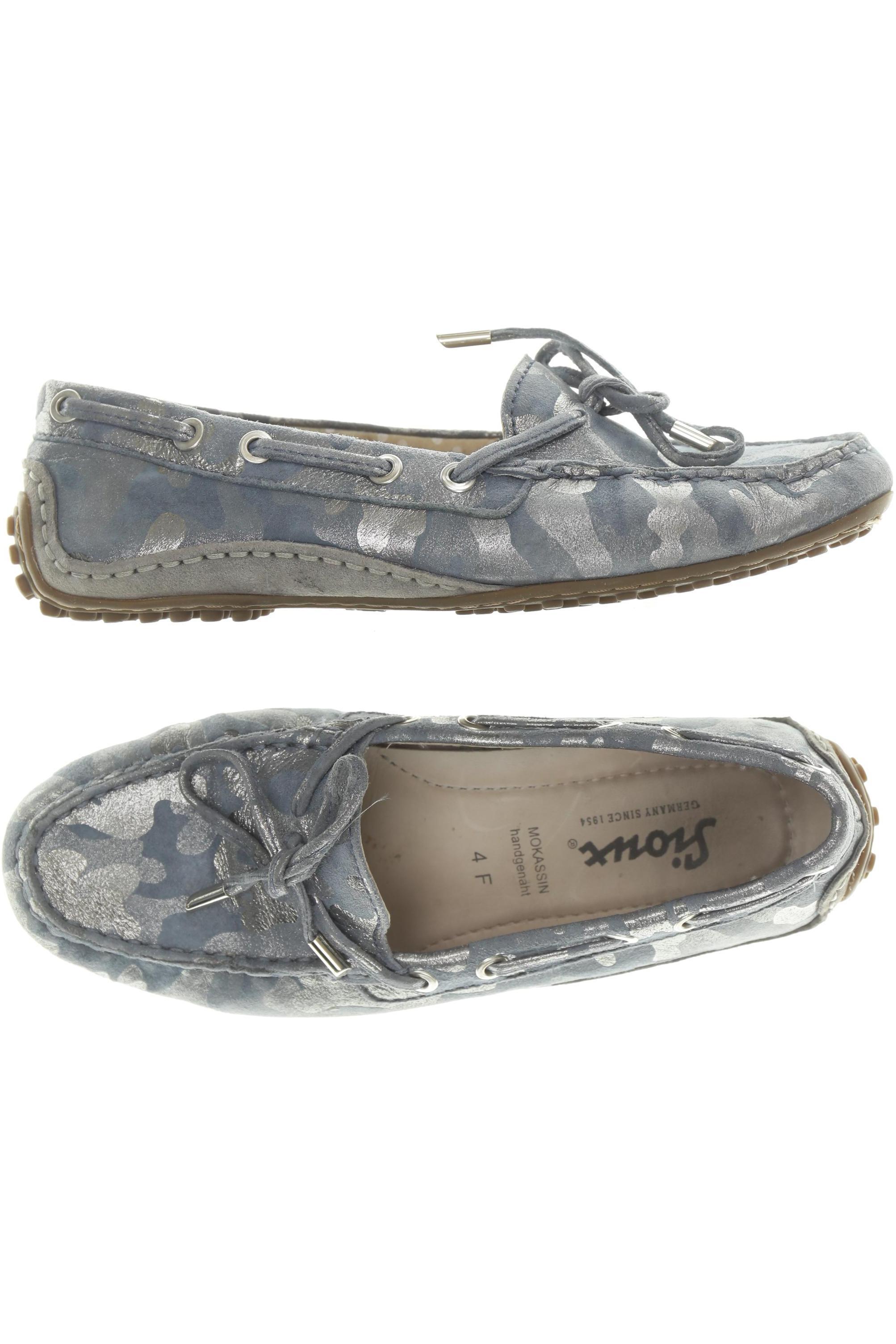 

Sioux Damen Halbschuh, blau, Gr. 4