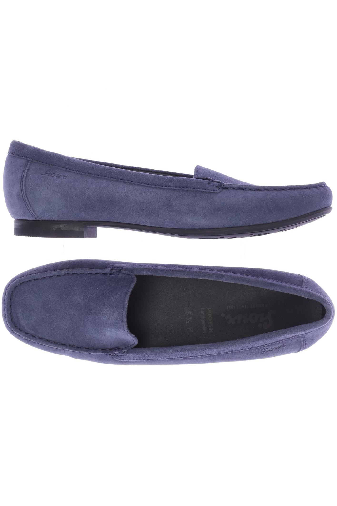 

Sioux Damen Halbschuh, blau, Gr. 5.5