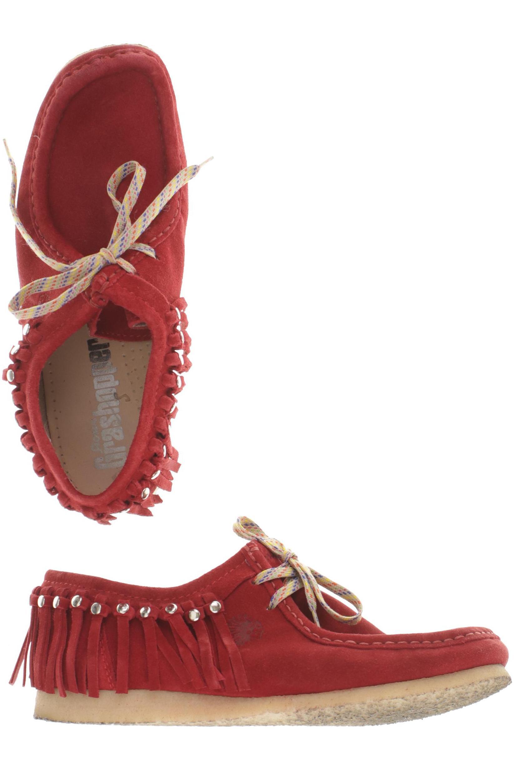 

Sioux Damen Halbschuh, rot, Gr. 4.5