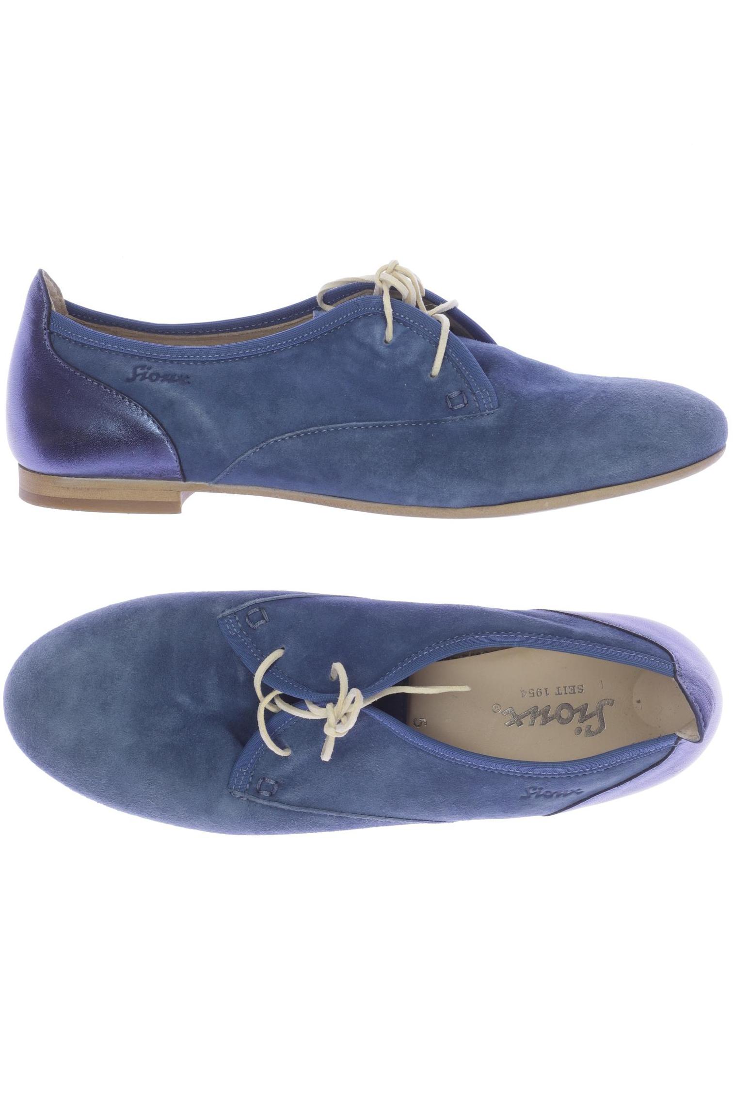 

Sioux Damen Halbschuh, blau, Gr. 5