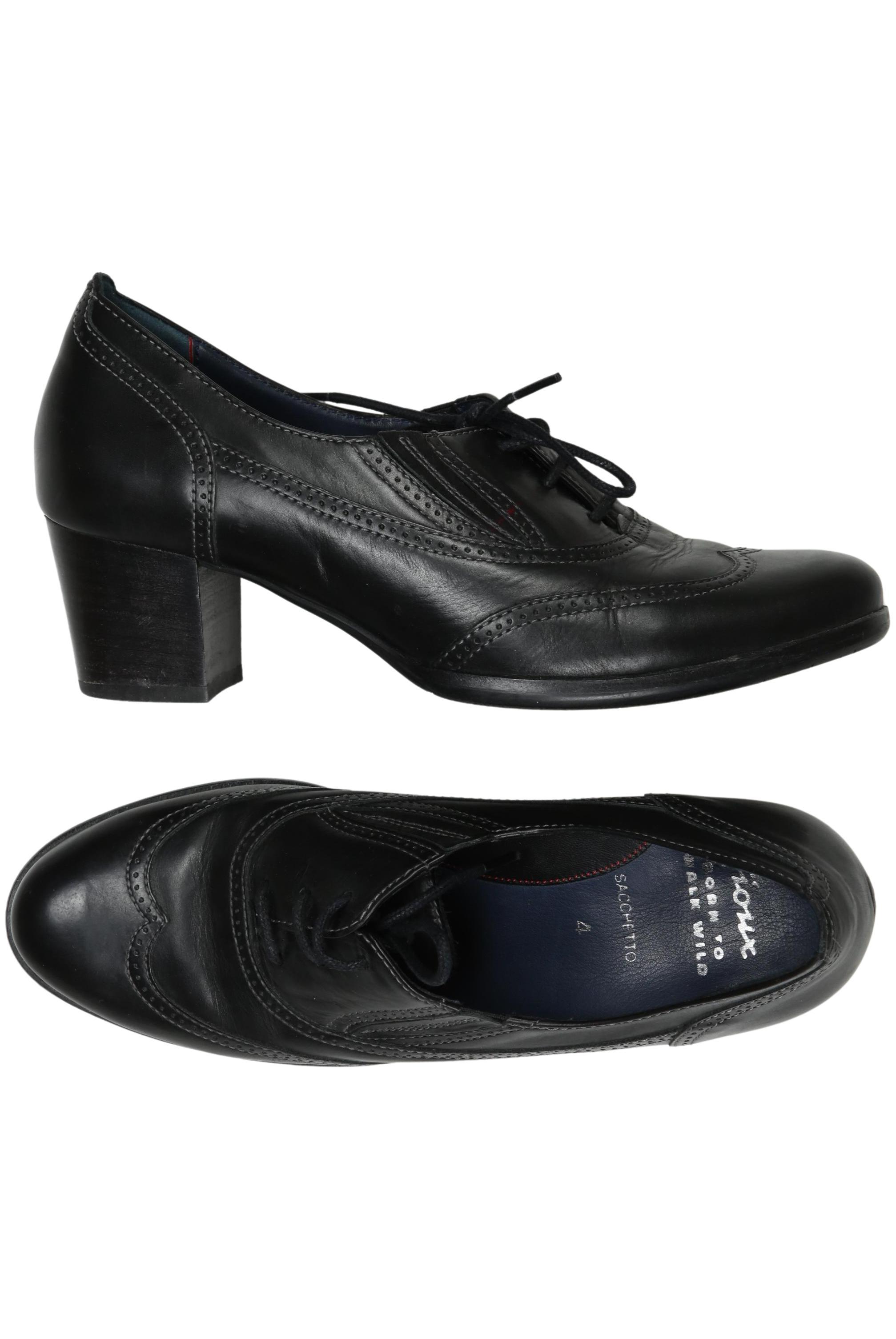 

Sioux Damen Halbschuh, schwarz, Gr. 4