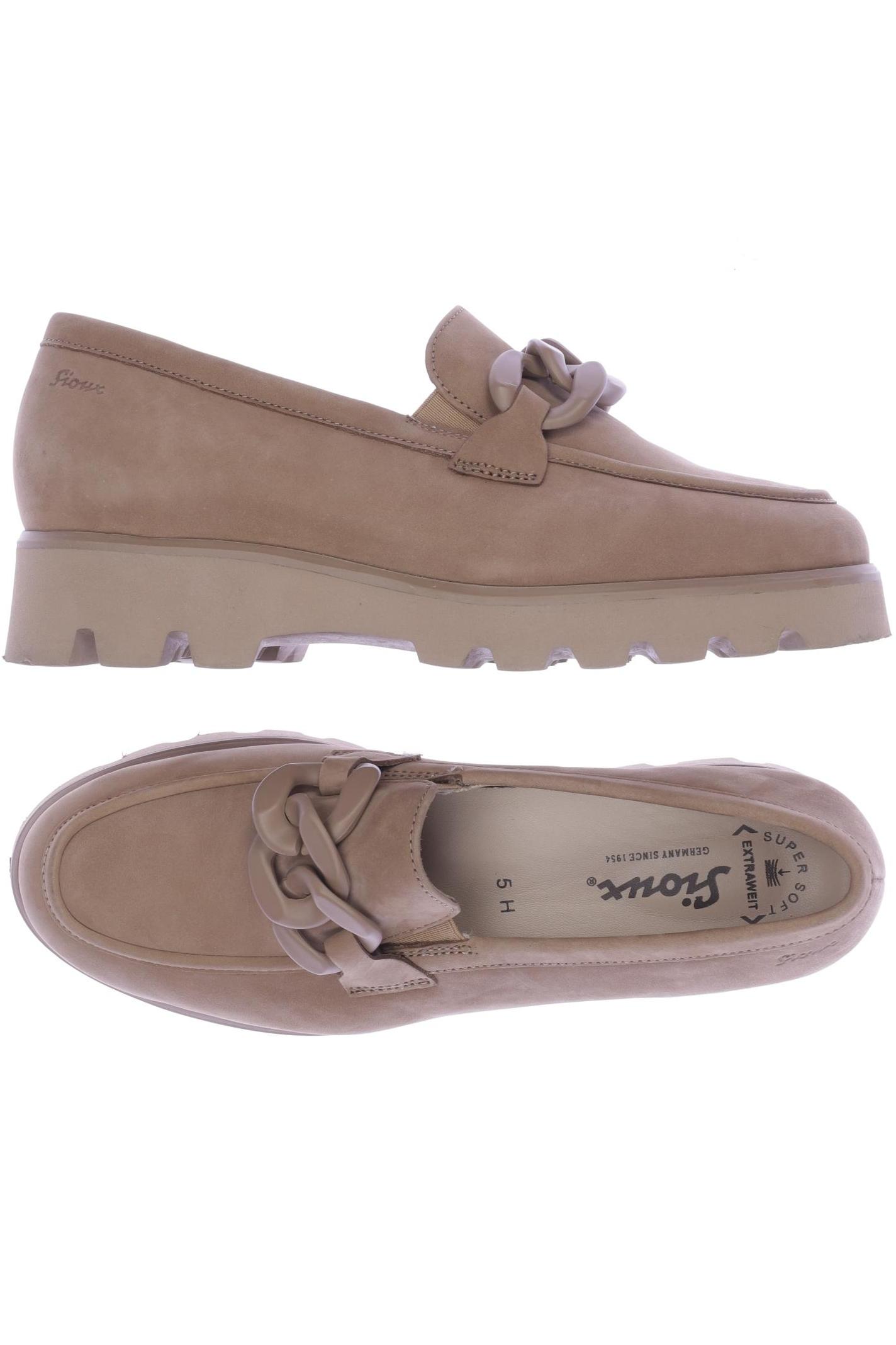 

Sioux Damen Halbschuh, beige, Gr. 5