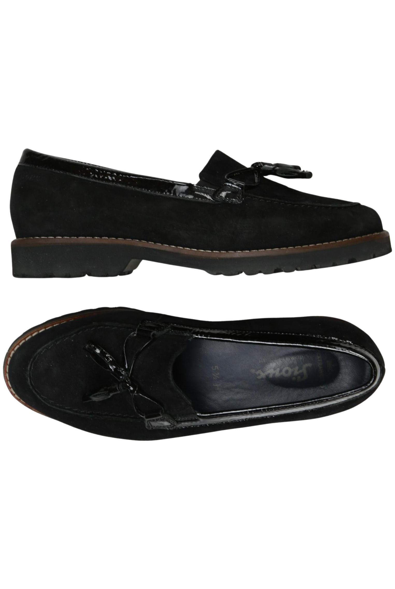 

Sioux Damen Halbschuh, schwarz, Gr. 5.5