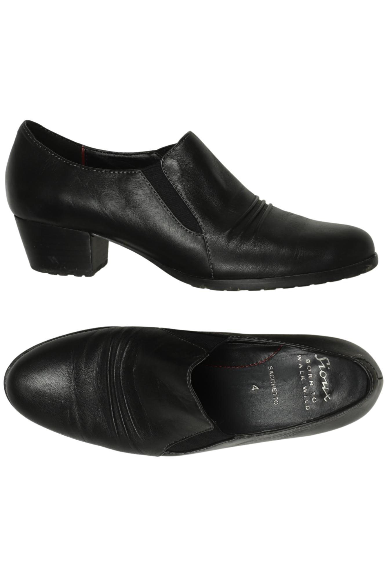 

Sioux Damen Halbschuh, schwarz, Gr. 4
