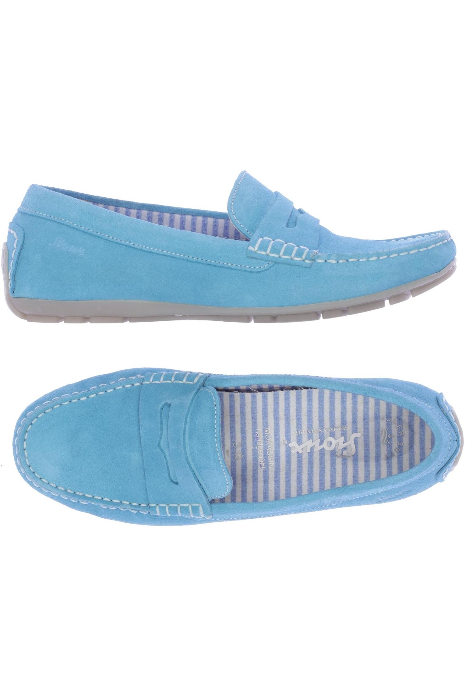 

Sioux Damen Halbschuh, blau, Gr. 3