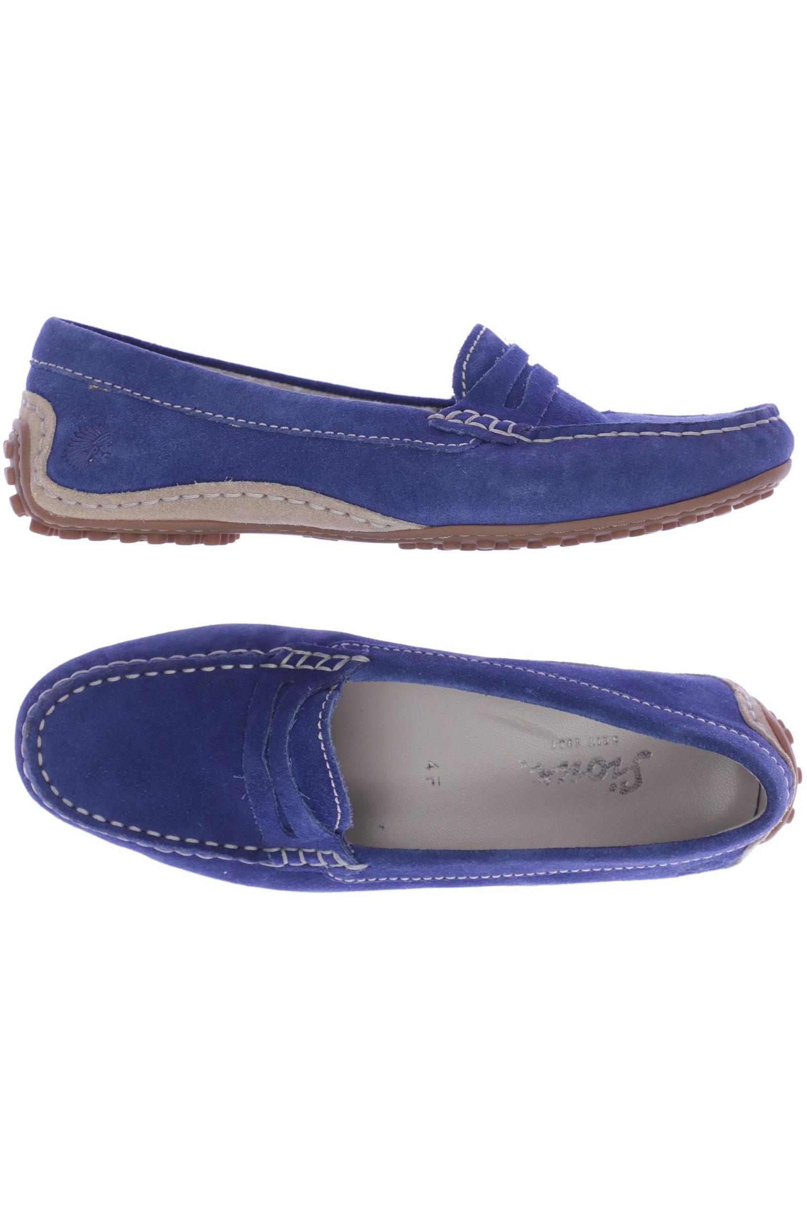 

Sioux Damen Halbschuh, blau, Gr. 4