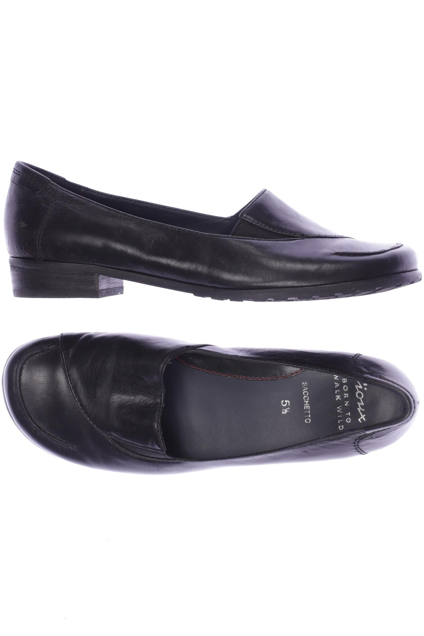 

Sioux Damen Halbschuh, schwarz, Gr. 5.5